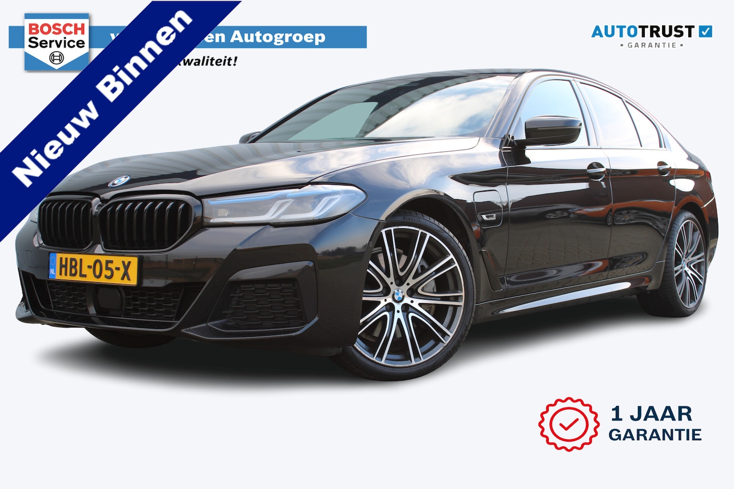 BMW 5-serie - 545e xDrive M-sport black edition | Incl. 12 maanden garantie Assisted driving | Head-up d - AutoWereld.nl