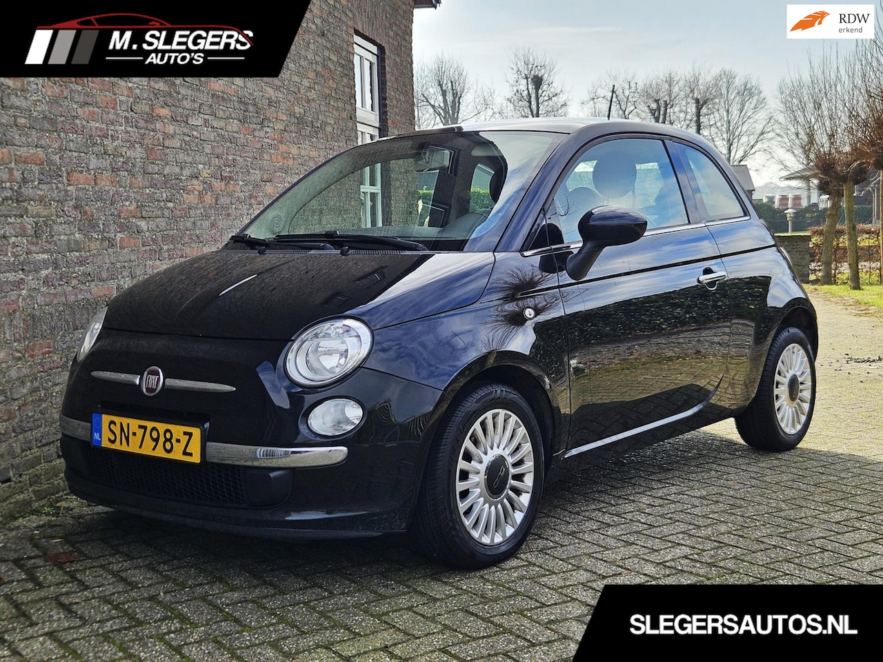 Fiat 500 - 1.2 Lounge*Airco*Panodak*Rijklaar - AutoWereld.nl