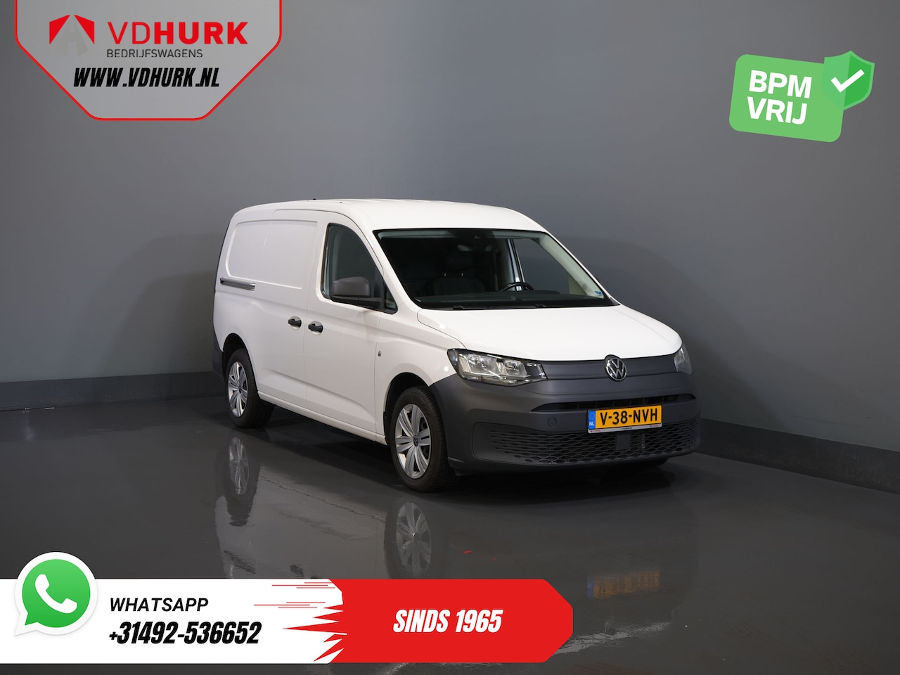 Volkswagen Caddy Cargo Maxi - 2.0 TDI 125 pk DSG Aut. Standkachel/ Afn. Trekhaak/ Stoelverw./ Airco/ Cruise/ Camera/ PDC - AutoWereld.nl