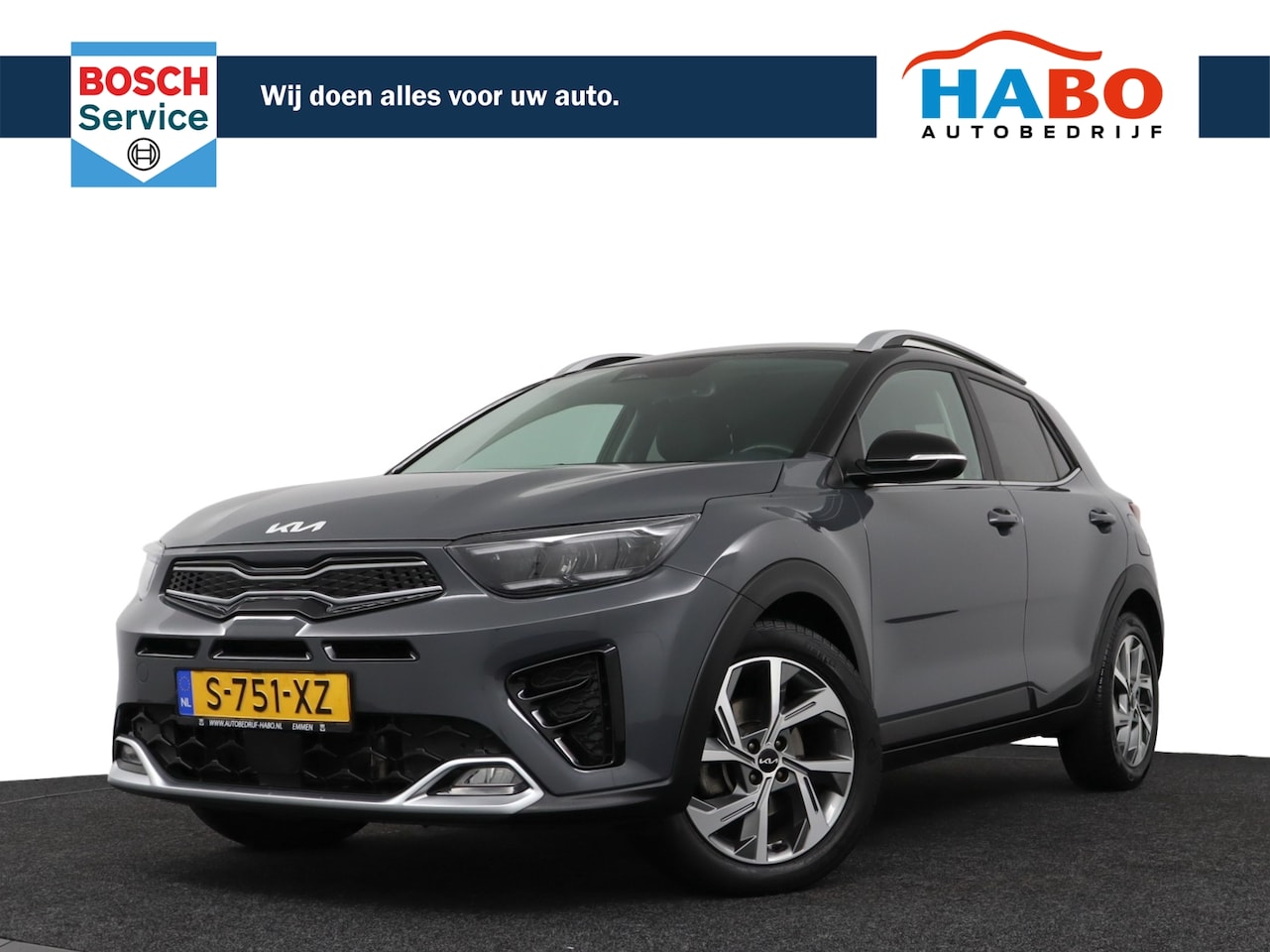 Kia Stonic - 1.0 T-GDI GT-LINE MHEV ECC/CRUISE/NAV/CAMERA/KEYLESS.ENTRY/STOEL.STUUR.VERWARM./LMV - AutoWereld.nl