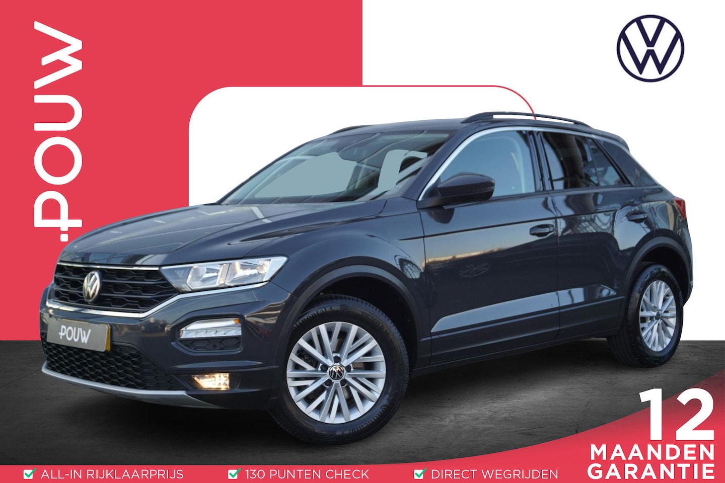 Volkswagen T-Roc - 1.0 TSI 110pk Style | Achteruitrijcamera | Navigatie | Apple Carplay & Android Auto - AutoWereld.nl