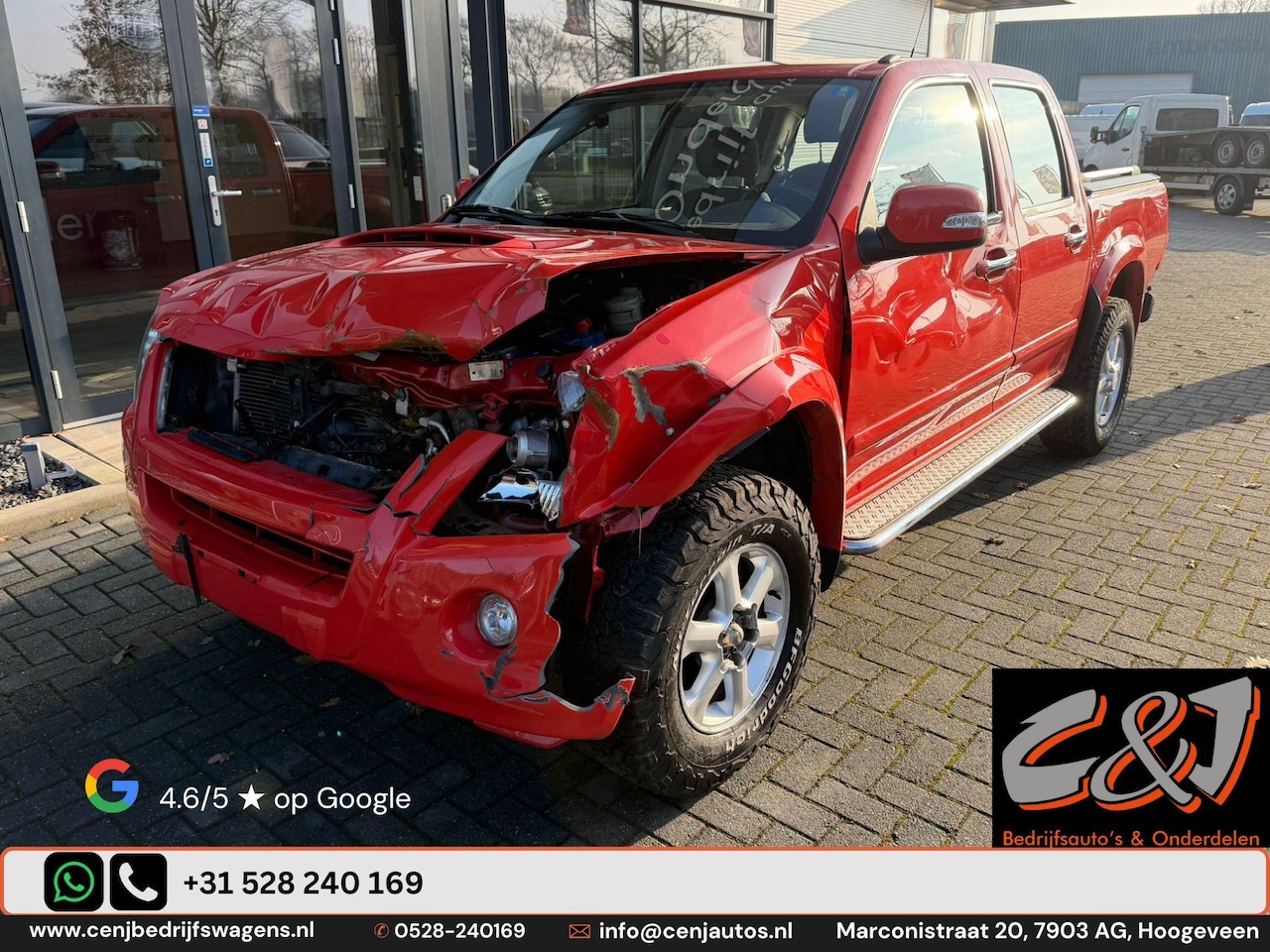 Isuzu D-Max - 3.0 Extended Cab LS schade, airco, 68dkm, uniek - AutoWereld.nl