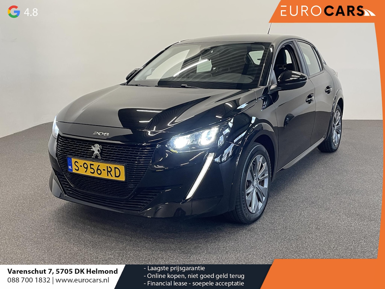 Peugeot e-208 - EV Active Pack 50 kWh SOH 100% Airco Navi Carplay Cruise Control PDC Achter Full LED 16" L - AutoWereld.nl