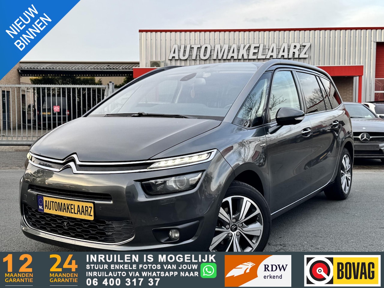 Citroën Grand C4 Picasso - 1.2 PureTech EXCLUSIVE 7P 360 CAM VOL LEDER - AutoWereld.nl