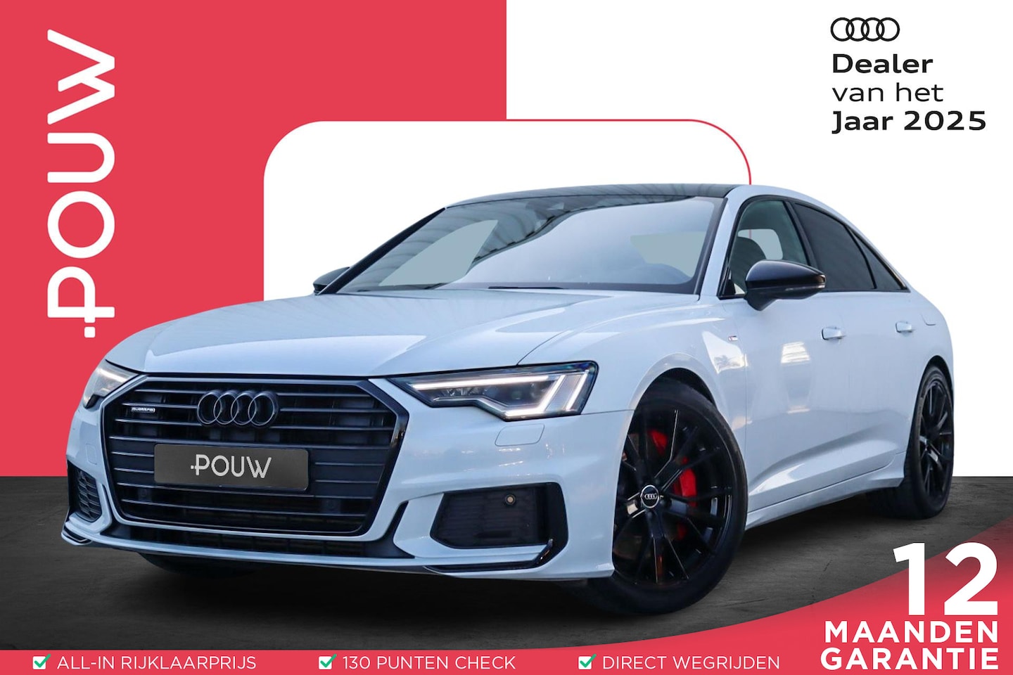 Audi A6 Limousine - 55 TFSIe 367pk quattro Competition | Panoramadak | Trekhaak | Stoelverwarming | B&O - AutoWereld.nl