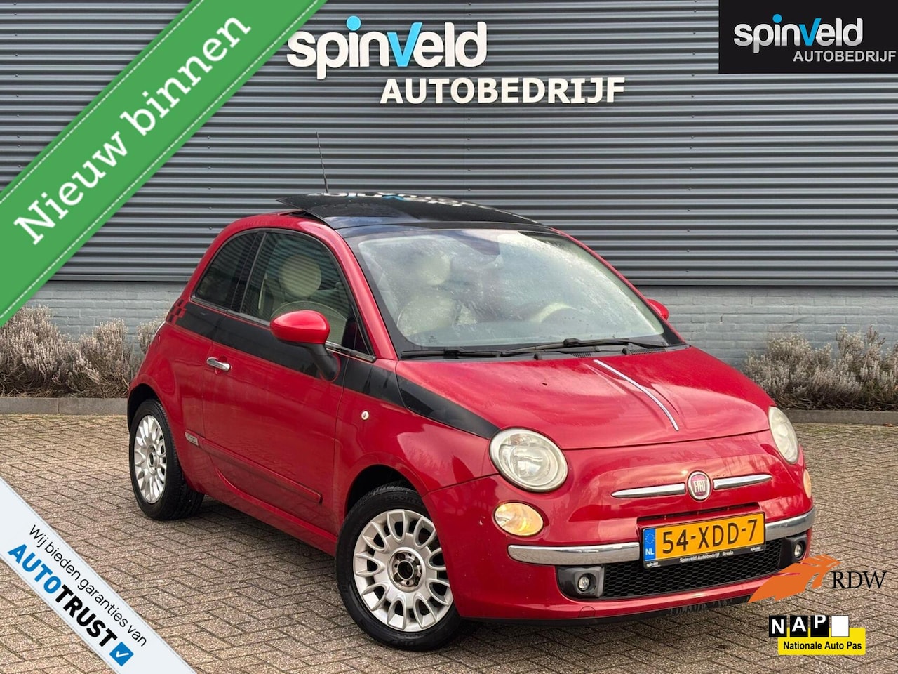 Fiat 500 - 1.2 Lounge BJ`10 Schuifdak LET OP handel of export - AutoWereld.nl