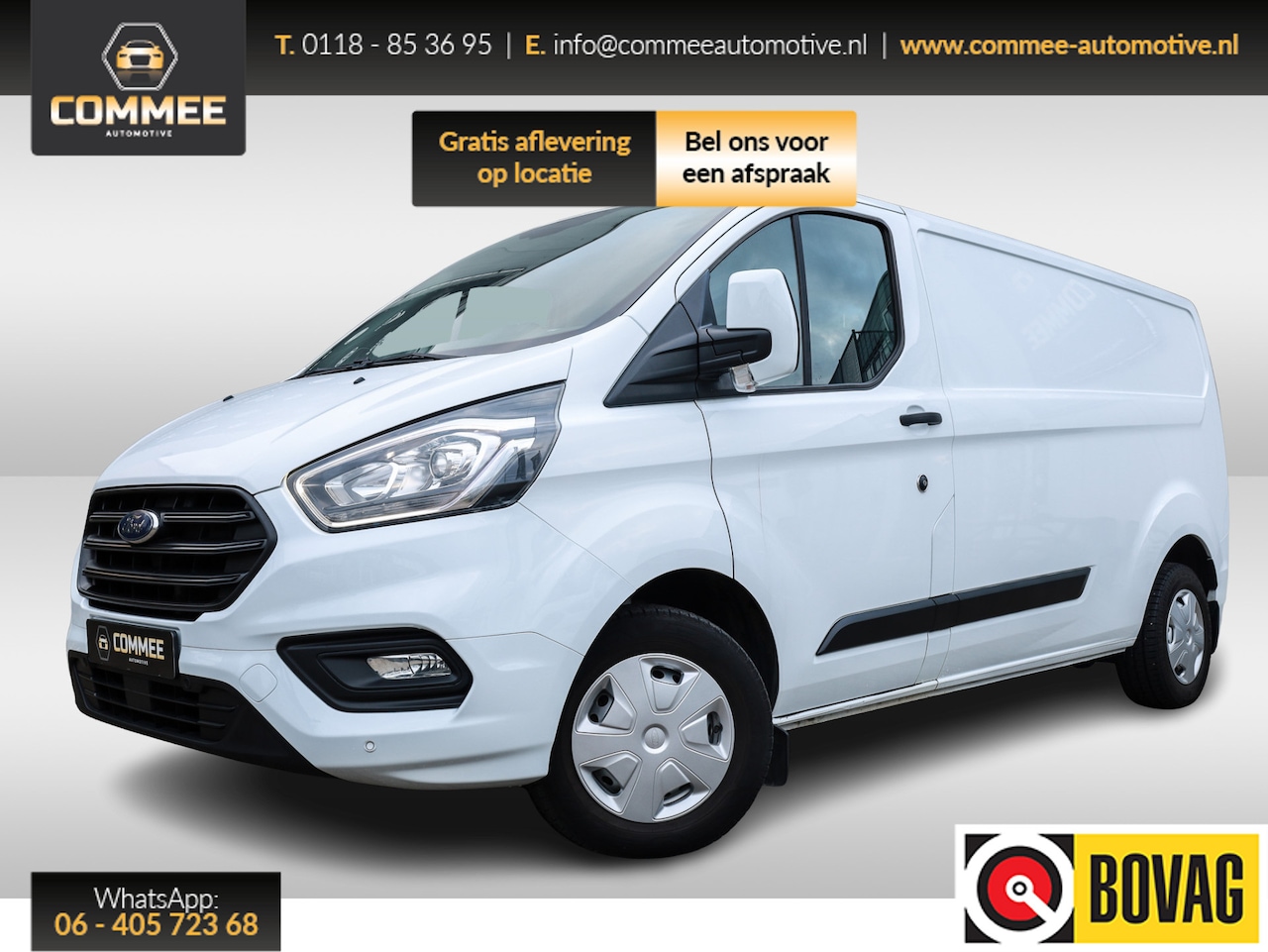 Ford Transit Custom - 300 2.0 TDCI L2H1 Trend AC I Trekhaak I Cr.Contr I Stoelverw. - AutoWereld.nl