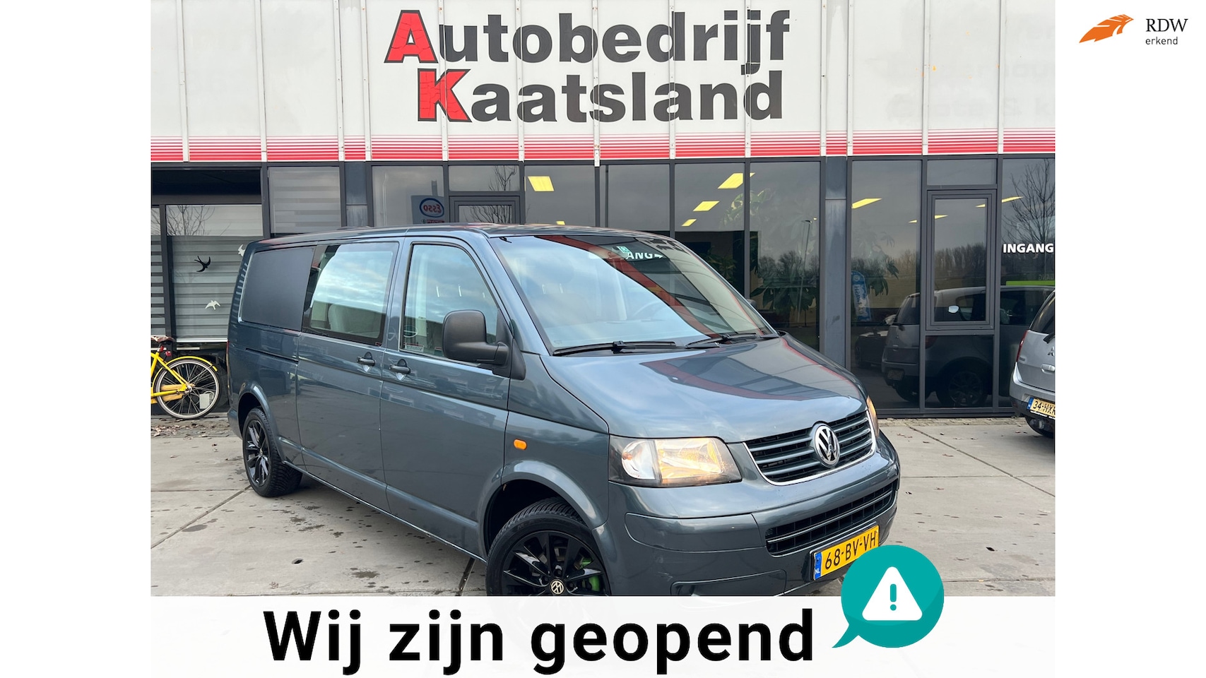 Volkswagen Transporter - 1.9 TDI 340 Trendline DC - Zeer netjes - Dubbel Cabine - Airco - Cruise - AutoWereld.nl
