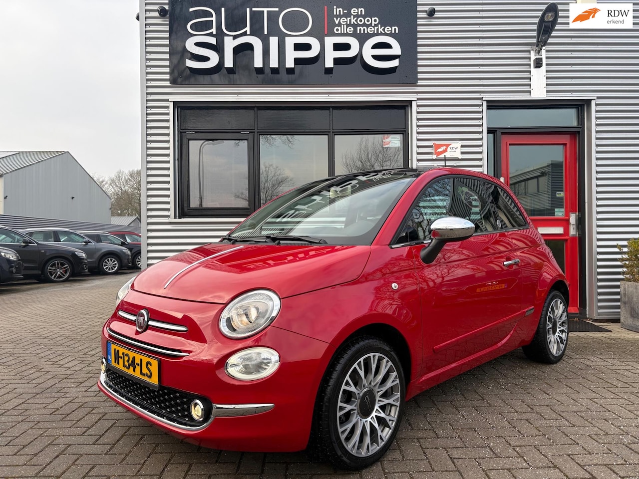 Fiat 500 - 1.2 Mirror -CLIMA-PANORAMADAK-PARKEERSENSOREN ACHTER-CRUISECONTROL-LICHT + REGENSENSOR-BLU - AutoWereld.nl