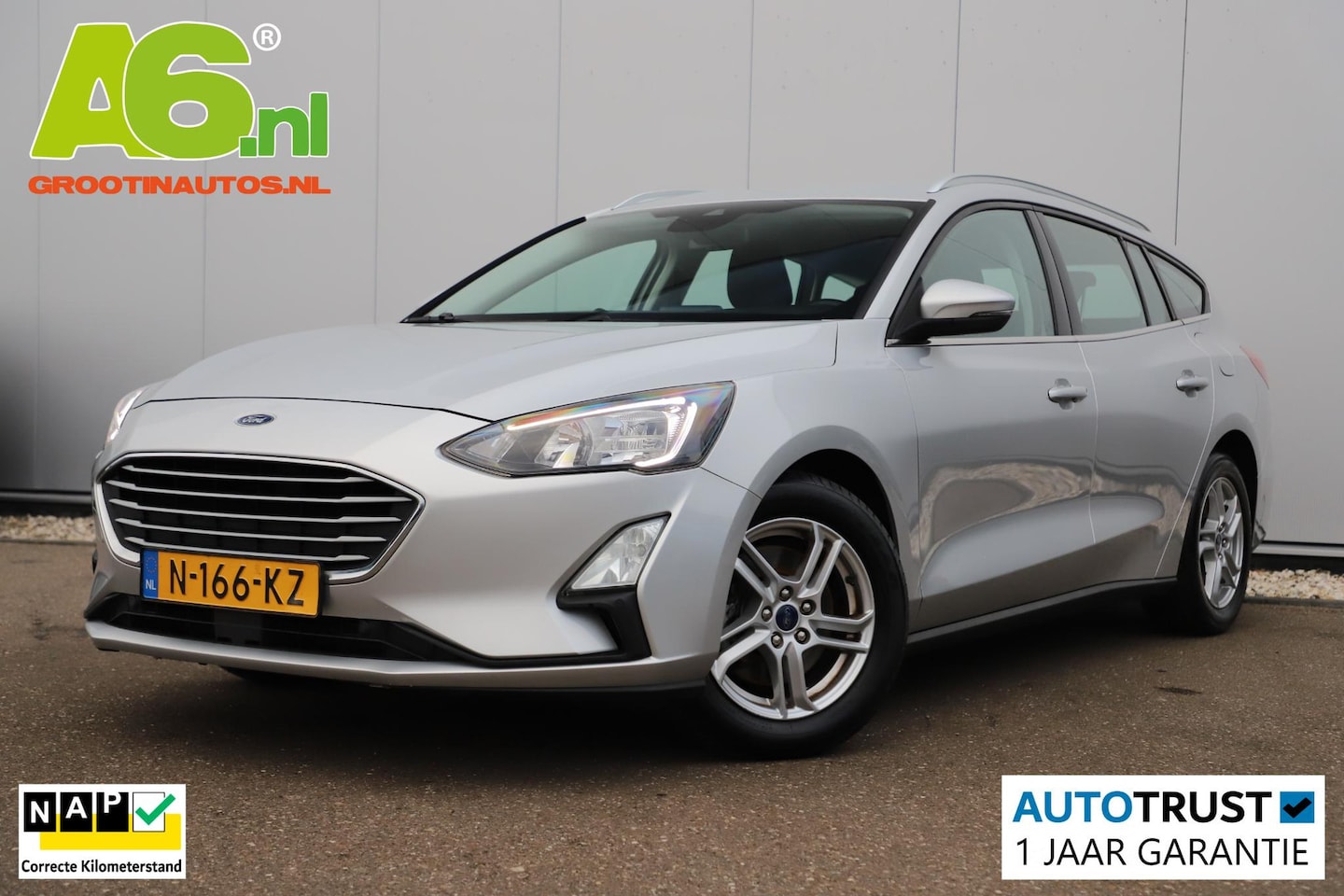 Ford Focus Wagon - 1.0 EcoBoost Hybrid Trend Edition Business 125PK Trekhaak 16 inch LMV Navigatie Achteruitr - AutoWereld.nl