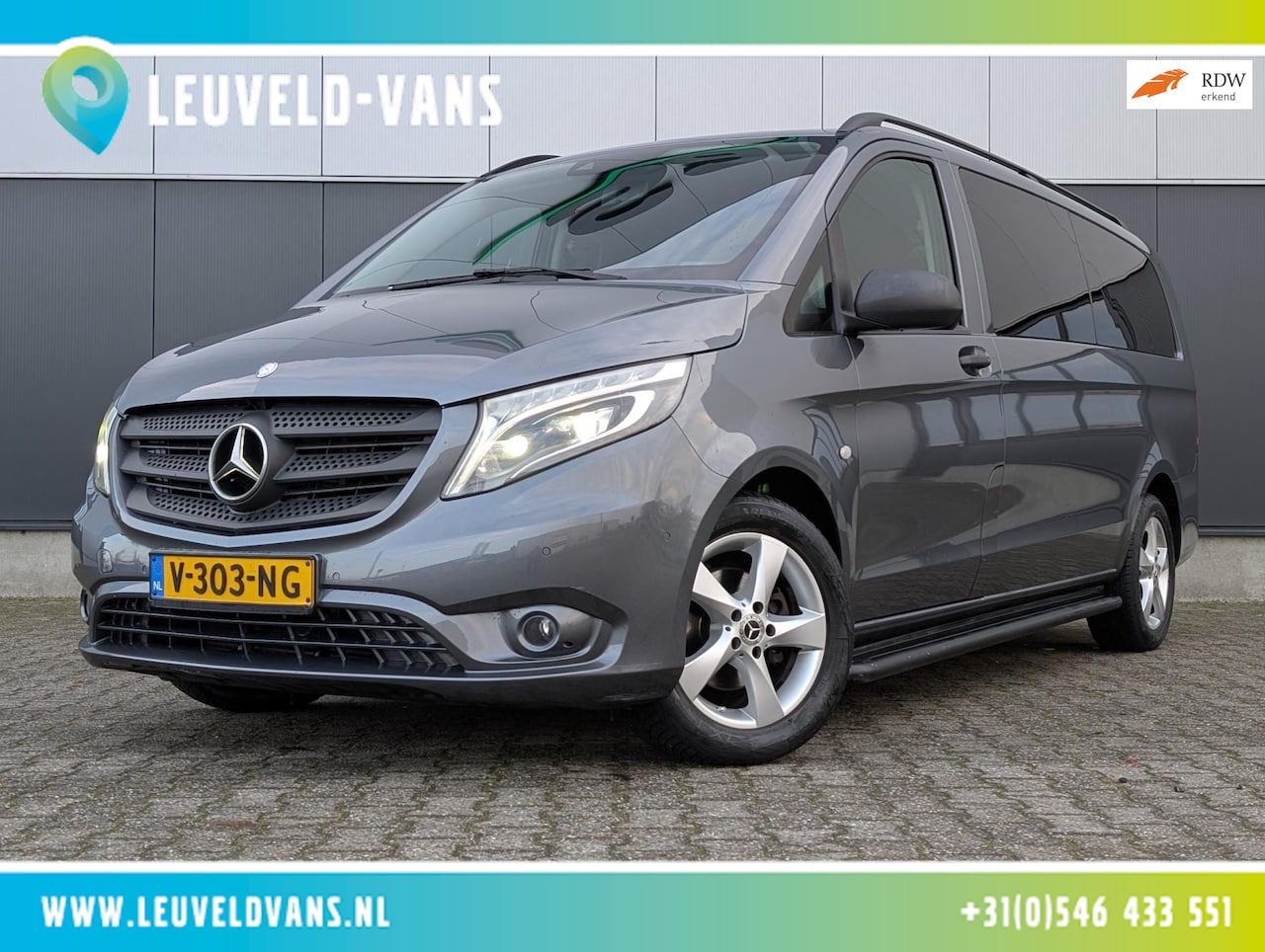 Mercedes-Benz Vito - 116 CDI AUT EXTRA LANG LED DUBBELE CABINE TREKHAAK - AutoWereld.nl