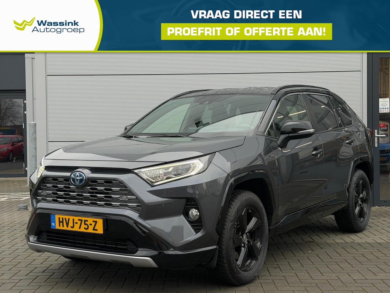 Toyota RAV4 - 2.5 Hybrid 218pk Automaat BiTone | Climate control | Navigatie | Leer + stoelverwarming | - AutoWereld.nl