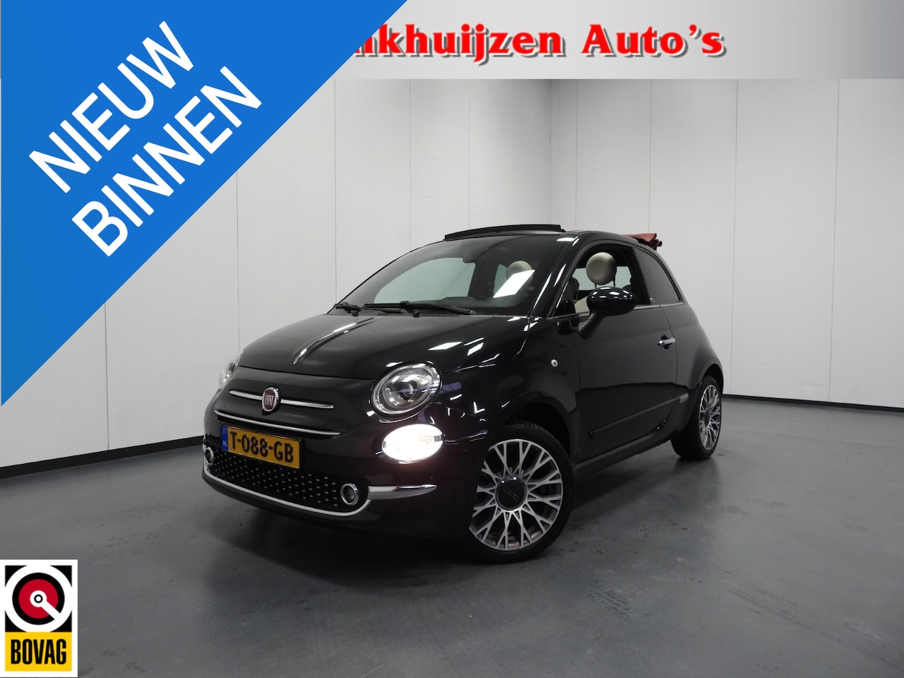 Fiat 500 C - Cabrio 1.2i Aut. Star NAVI-APP/AIRCO/CRUISE/PDC/16"LMV! - AutoWereld.nl