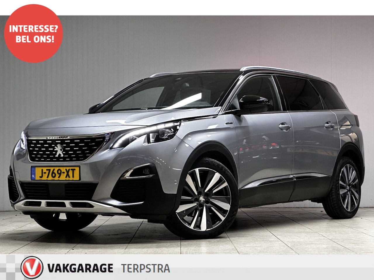 Peugeot 5008 - 1.2 PureTech GT-Line/ D-Riem Verv 94.000KM!/ 7-PERSOONS/ Automaat/ Camera/ Zwarte Hemel/ L - AutoWereld.nl