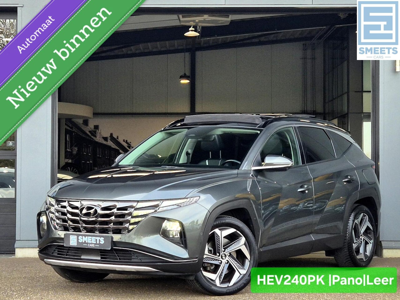 Hyundai Tucson - 1.6TGDI 180PK HEV Premium Automaat |Leer|Pano - AutoWereld.nl