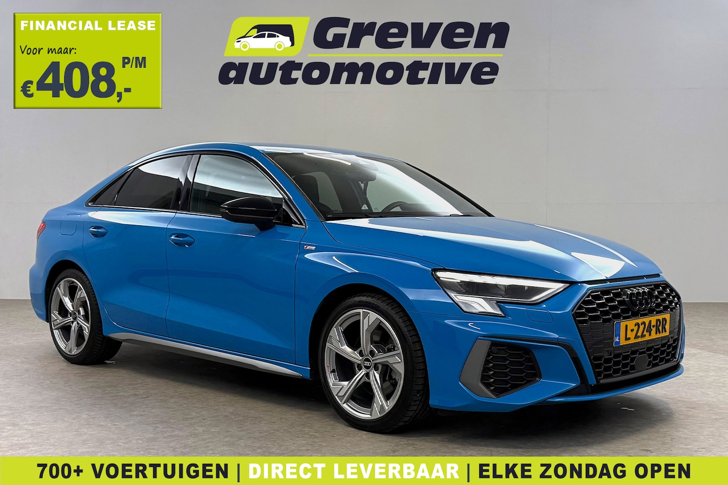 Audi A3 - TFSI S-line Turbo Blue | Virtual | Carplay | Trekh. | Cruise | Navi | Parkeersens. | NAP - AutoWereld.nl