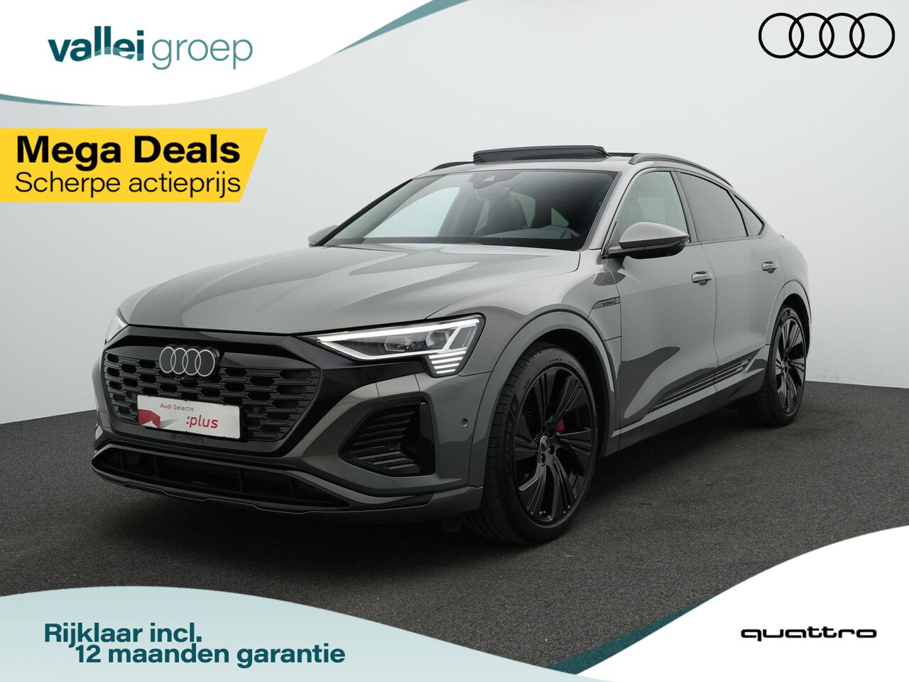 Audi Q8 Sportback e-tron - 55 quattro S-Line 115 kWh 408 pk | Panoramadak | 22 kW lader | Valcona leder | Sportstoele - AutoWereld.nl