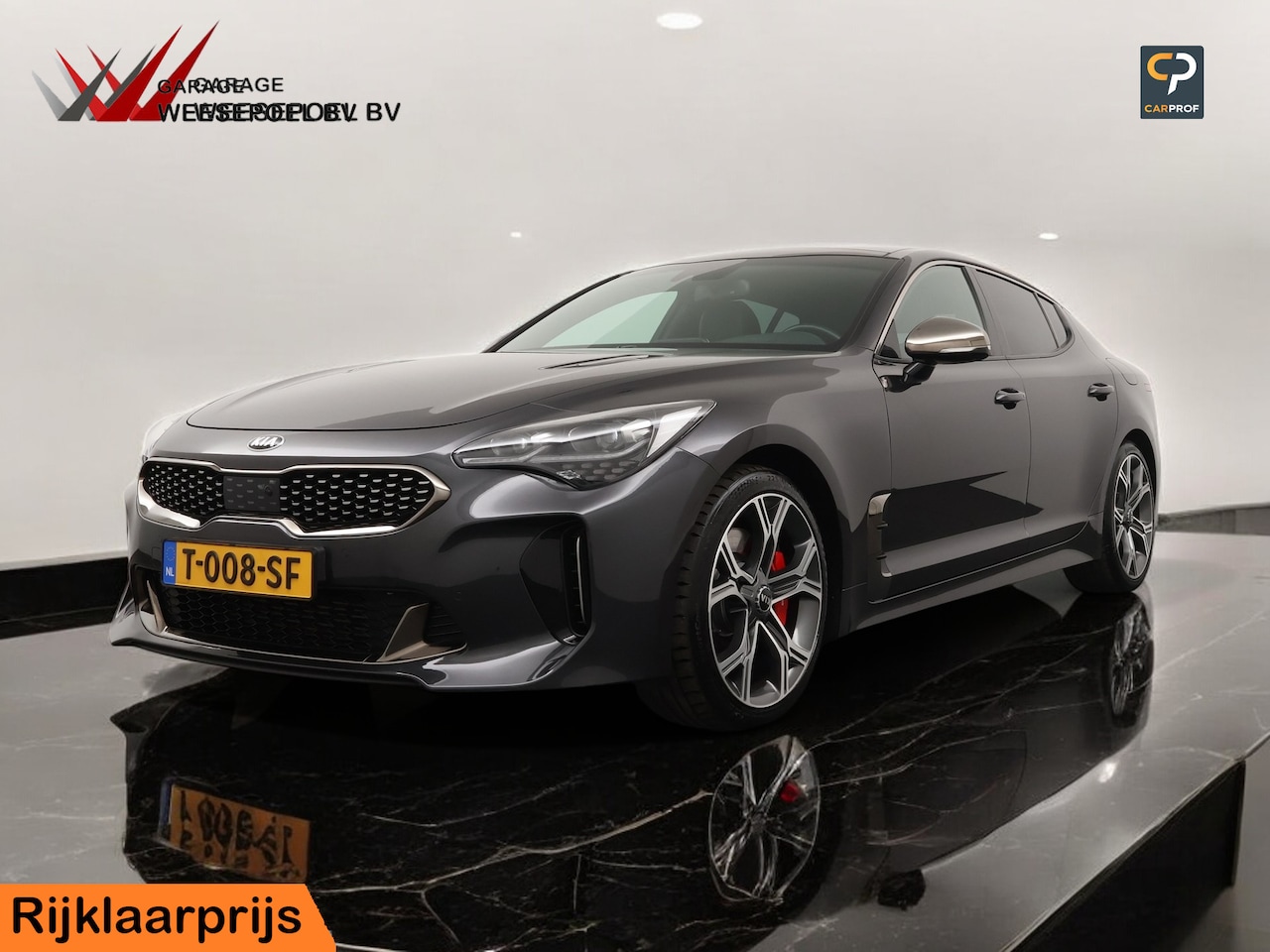 Kia Stinger - 3.3 V6 T-GDI AWD GT 370PK - Lederen bekleding - Sportstoelen - Stoel- en stuurverwarming - - AutoWereld.nl