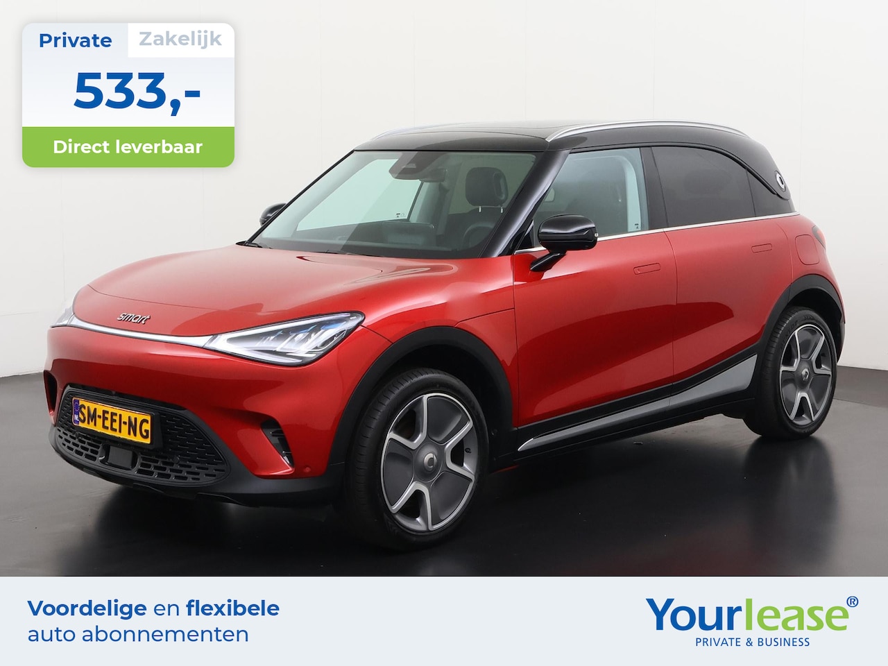Smart #1 - Pro+ 66 kWh | All-in 533,- Private Lease | Direct uit voorraad - AutoWereld.nl