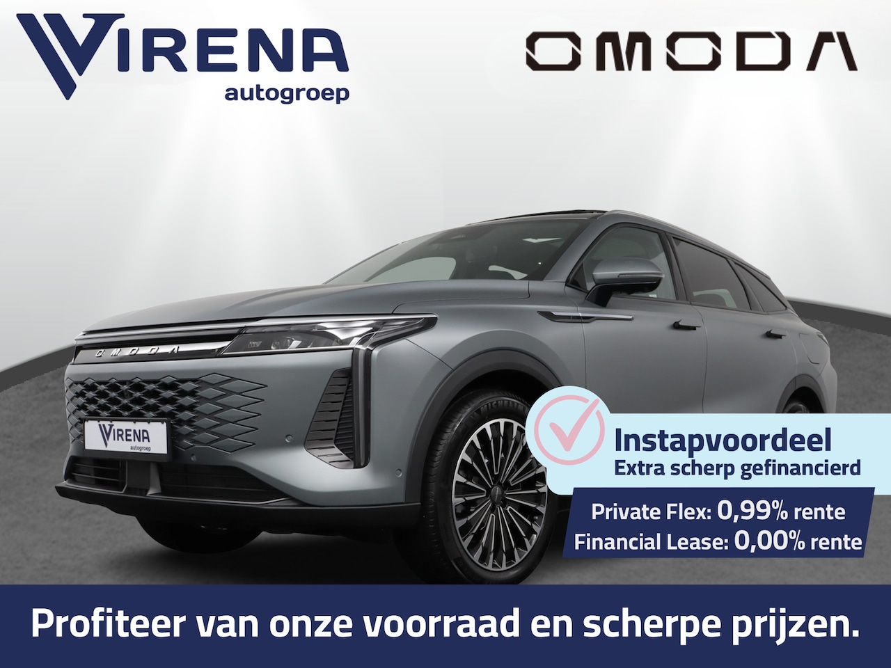 Omoda 9 - SHS 1.5T-GDi SHS-P Premium PHEV Premium - Panoramadak - 140km actieradius plug in hybride - AutoWereld.nl