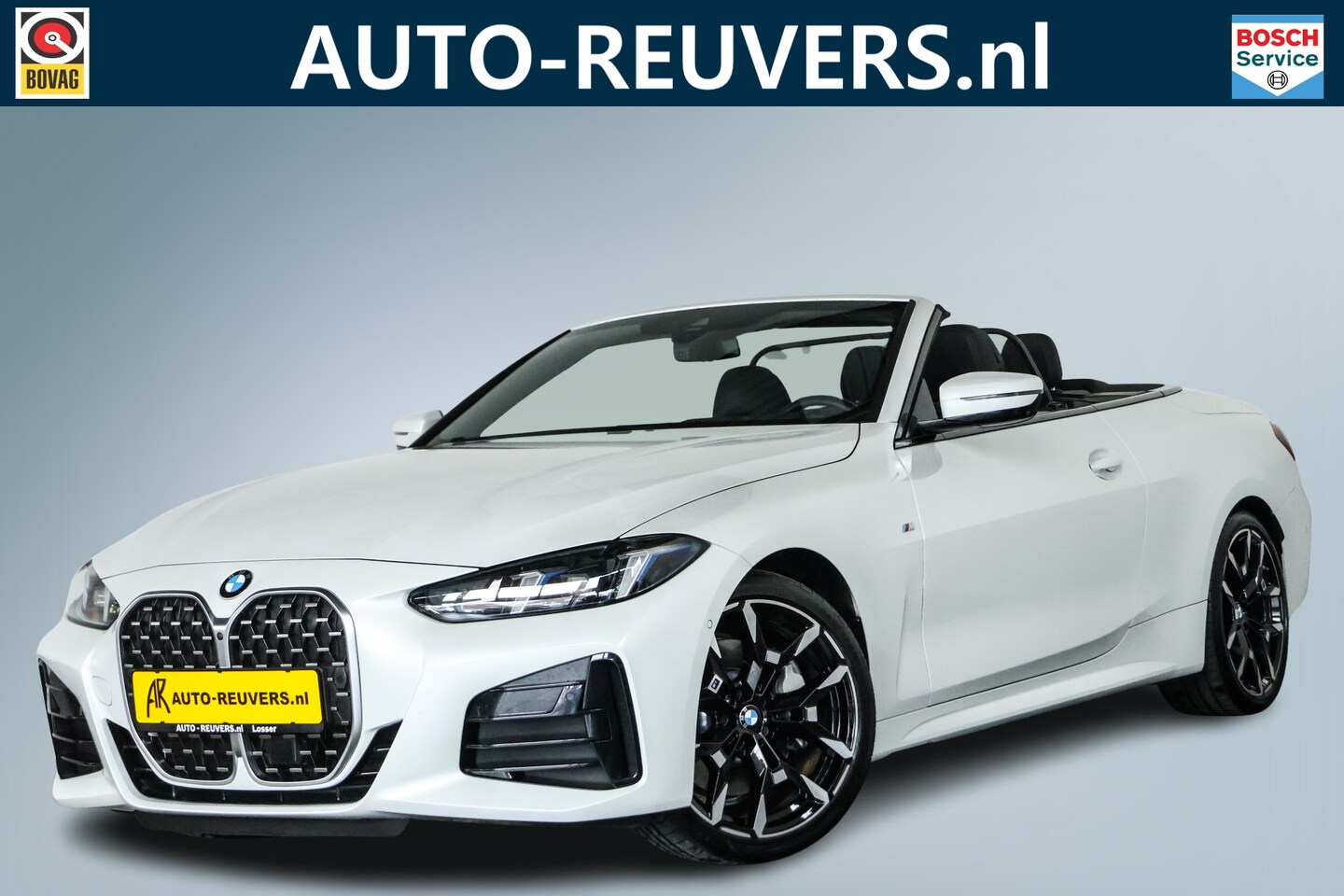 BMW 4-serie Cabrio - 430i xDrive M-Sport / Opendak / Harman Kardon / ACC / HUD / Nekverwarming / 3D view / CarP - AutoWereld.nl