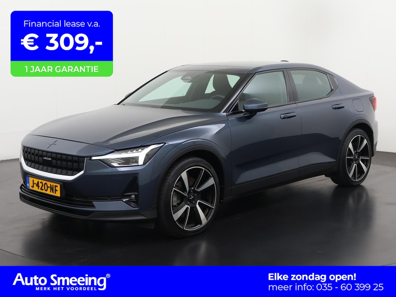 Polestar 2 - Long Range Dual Motor Launch Edition 78kWh | SOH 90% | Trekhaak | Panoramadak | Harman/Kar - AutoWereld.nl