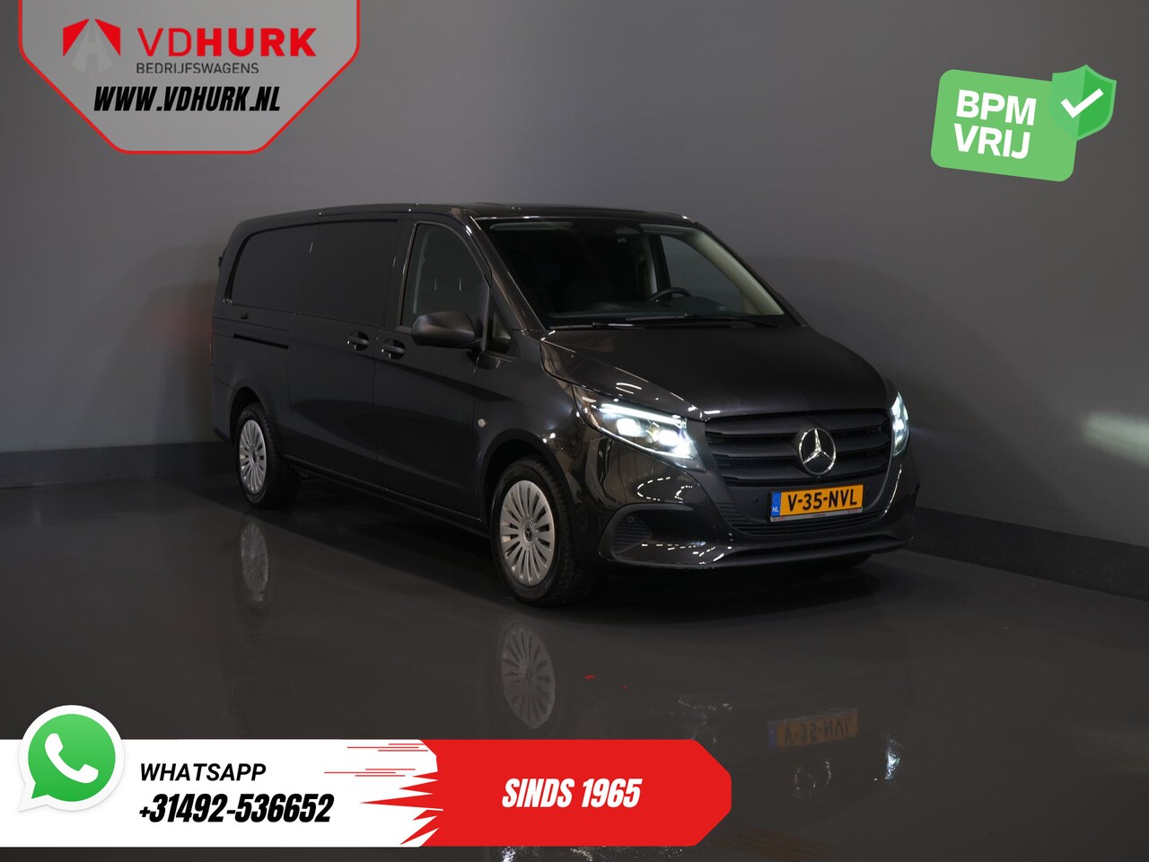 Mercedes-Benz Vito - 116 CDI Aut. L3 LED/ Carplay/ 270Gr.Deuren./ Stoelverw/ Camera/ PDC V+A/ Trekhaak/ Navi/ C - AutoWereld.nl