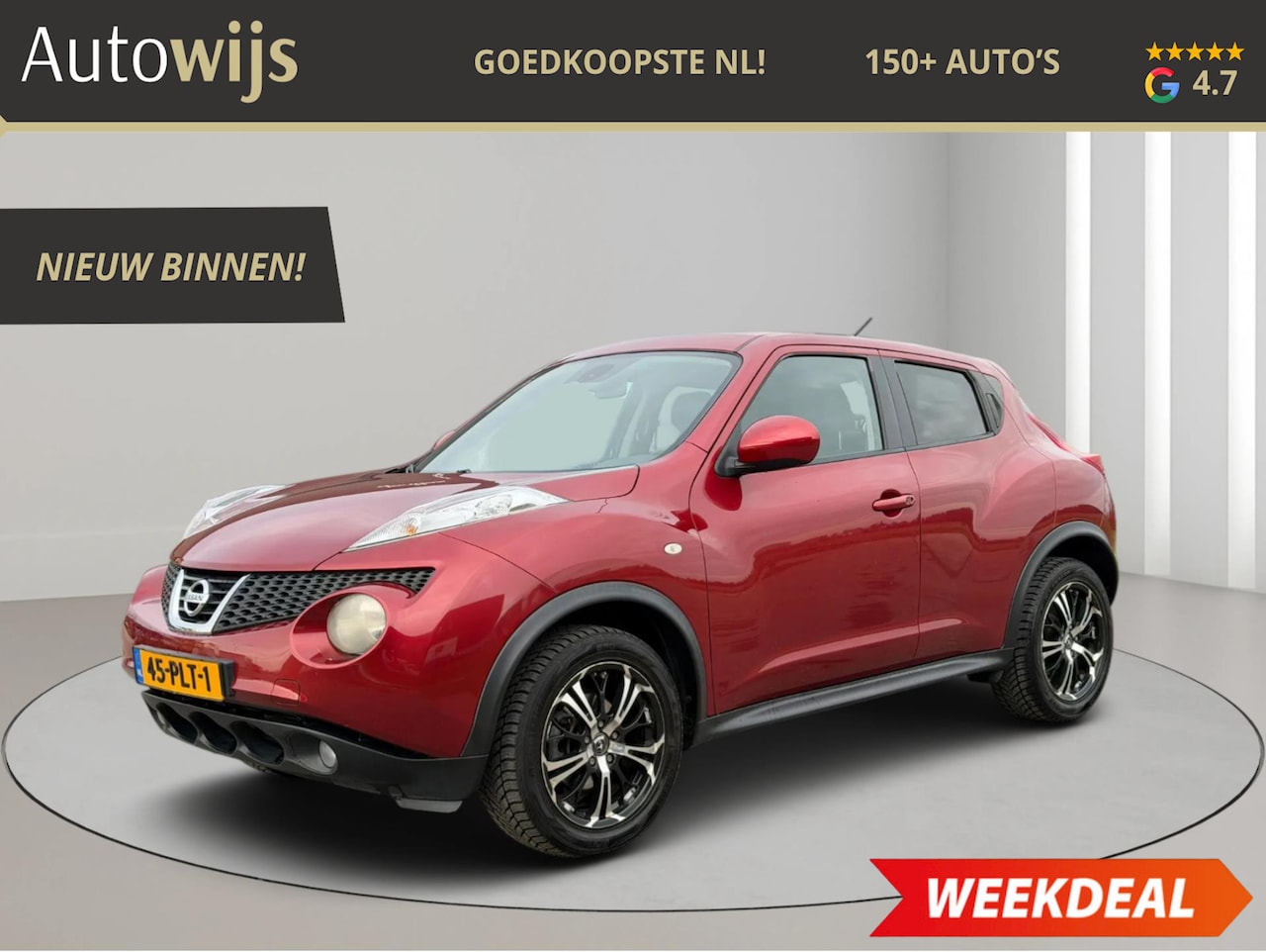 Nissan Juke - 1.6 Tekna|LEDER|TREKHAAK|NAVI|NL AUTO|CLIMA - AutoWereld.nl