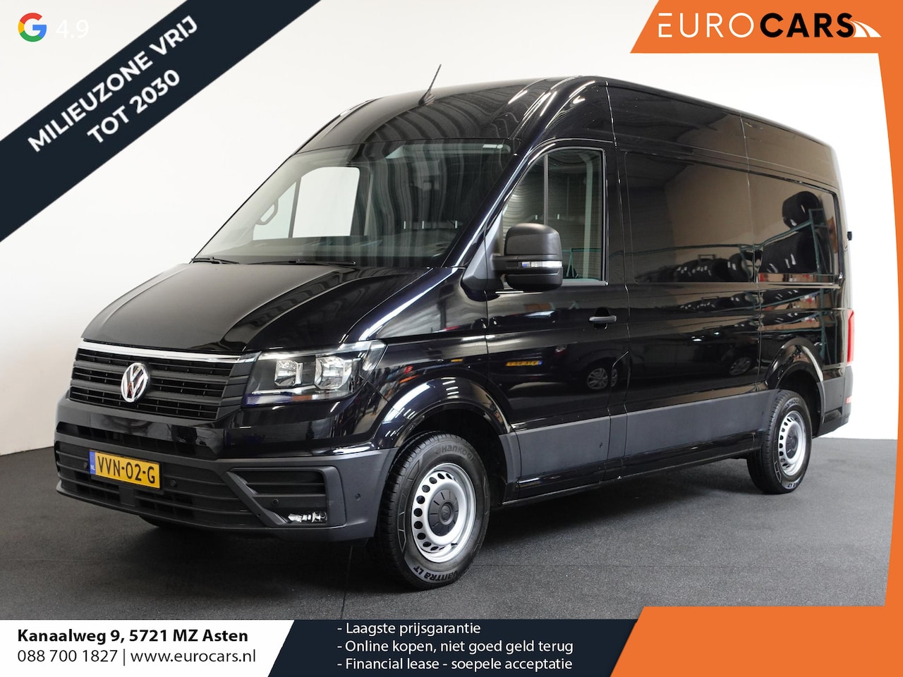 Volkswagen Crafter - 2.0 TDI 177pk Automaat L3H3 / L2H2 Highline Airco App-connect ACC Camera Trekhaak - AutoWereld.nl