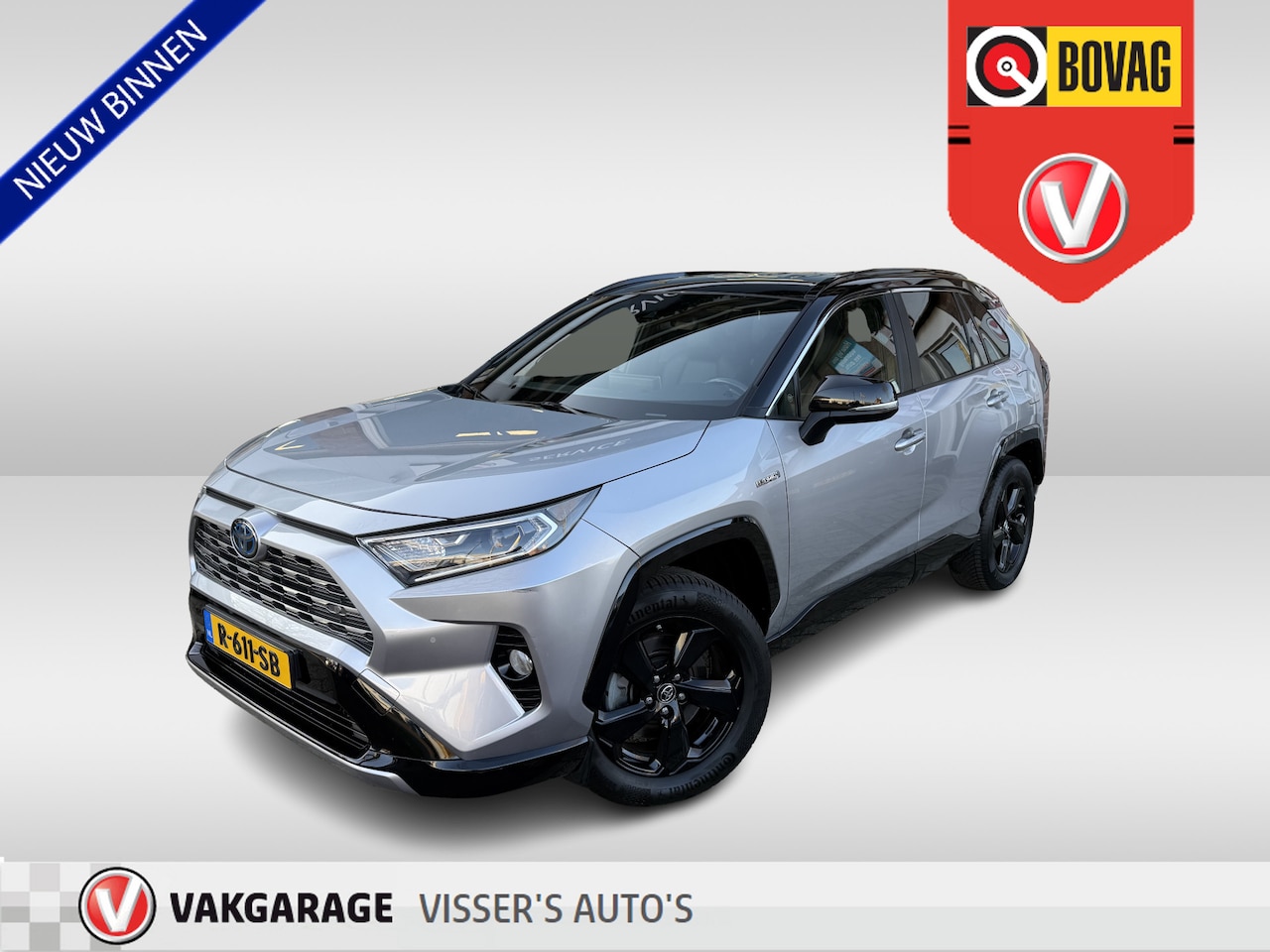 Toyota RAV4 - 2.5 Hybrid AWD Bi-Tone | trekhaak | lichtmetalen wielen | leder bekleding | - AutoWereld.nl