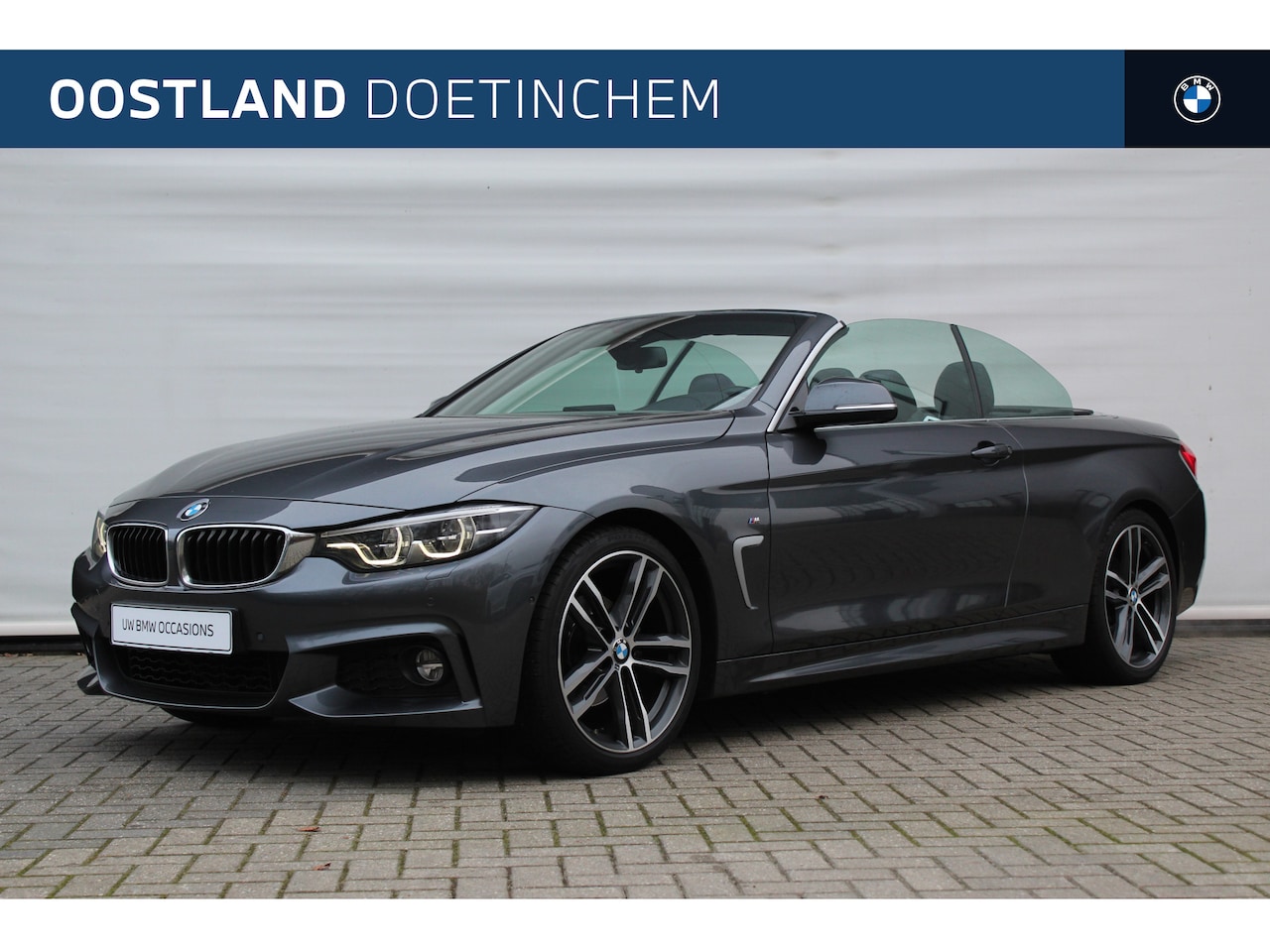 BMW 4-serie Cabrio - 420i High Executive M Sport Automaat / Sportstoelen / Air Collar / Achteruitrijcamera / Co - AutoWereld.nl