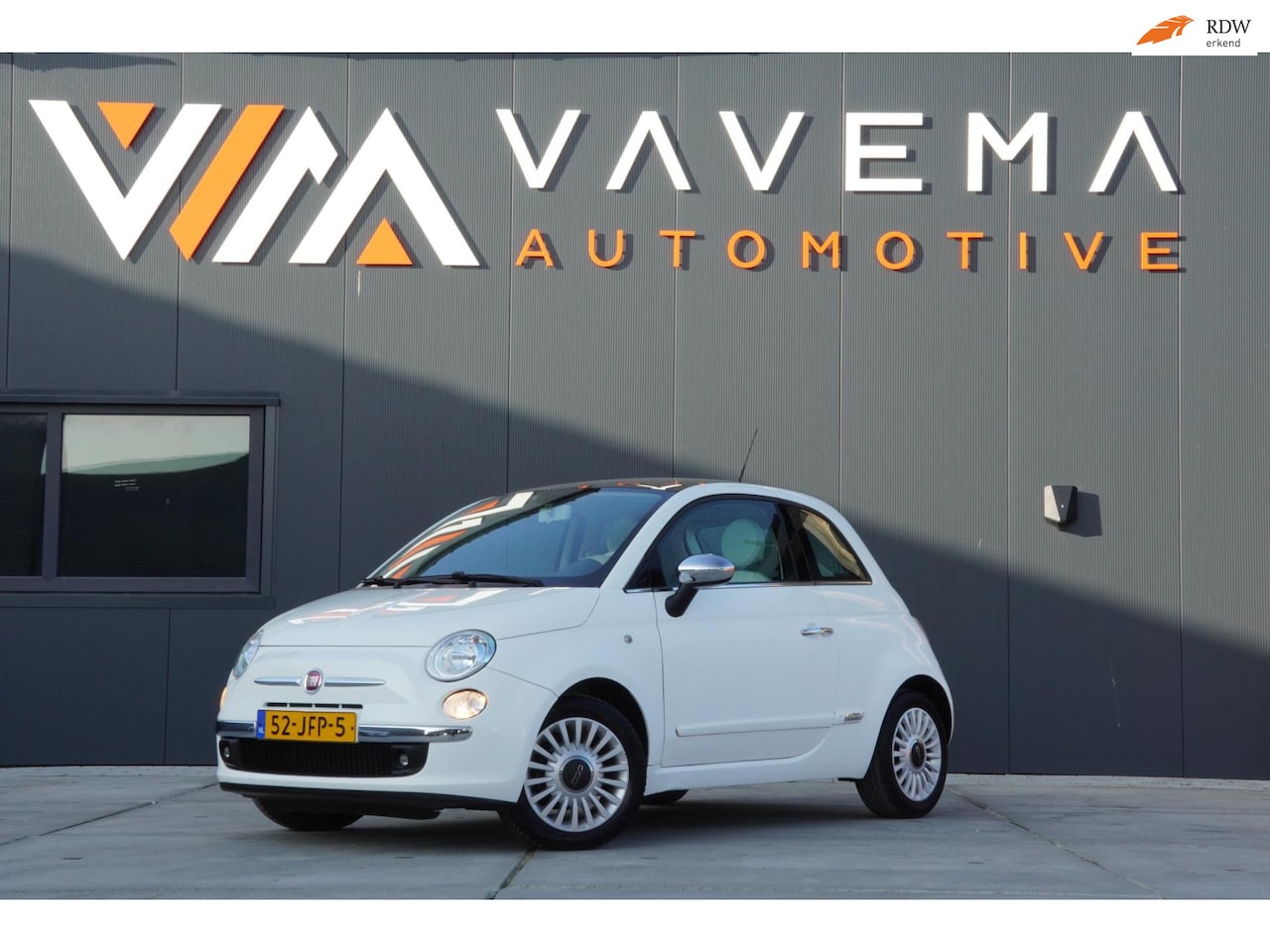 Fiat 500 - 1.2 Naked 2008 Airco Panoramadak Stuurwielbediening - AutoWereld.nl
