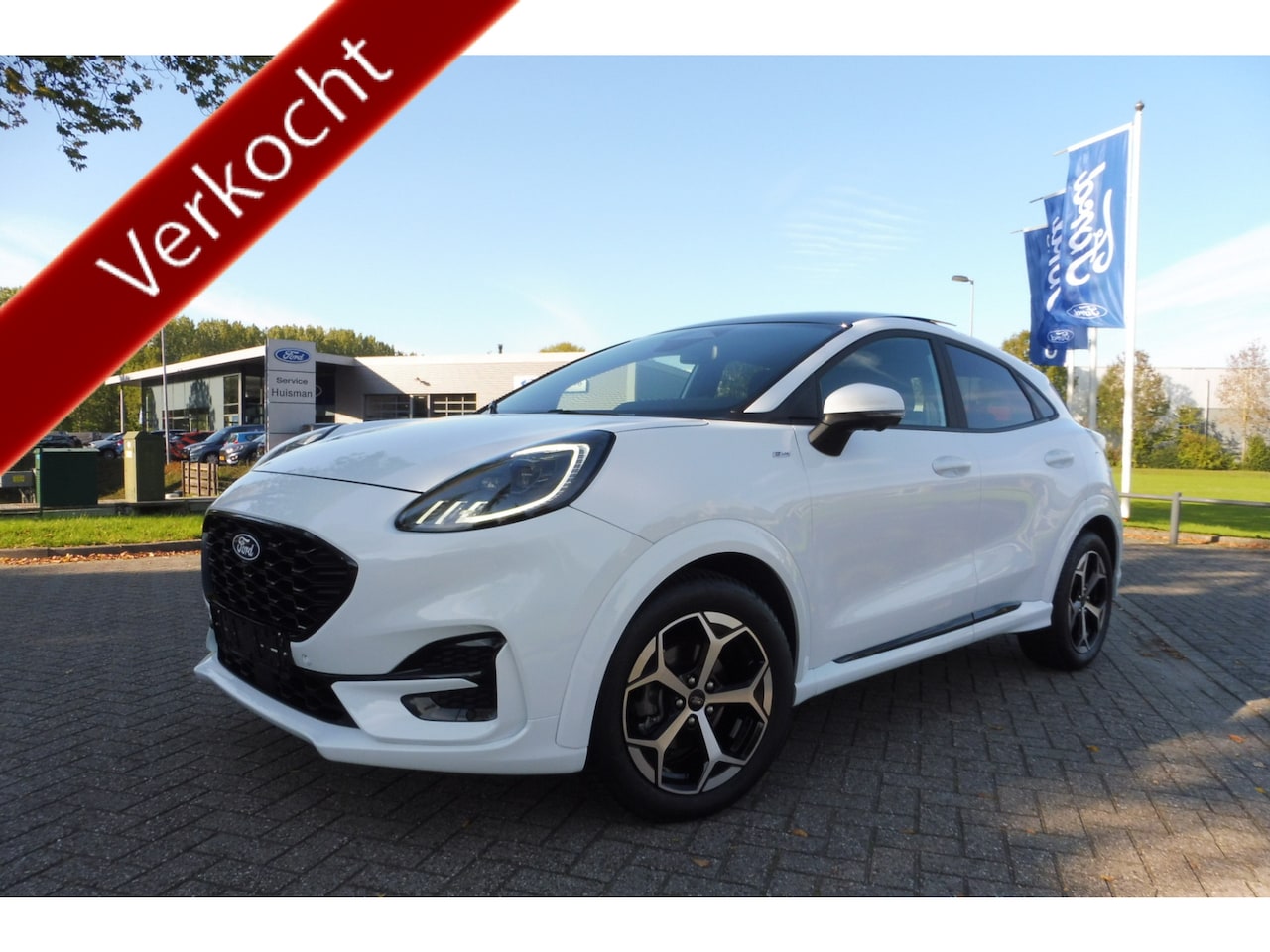 Ford Puma - 125pk EcoBoost Hybrid ST-Line X Panoramadak Trekhaak Navi Camera voor en achter enz. dikke - AutoWereld.nl