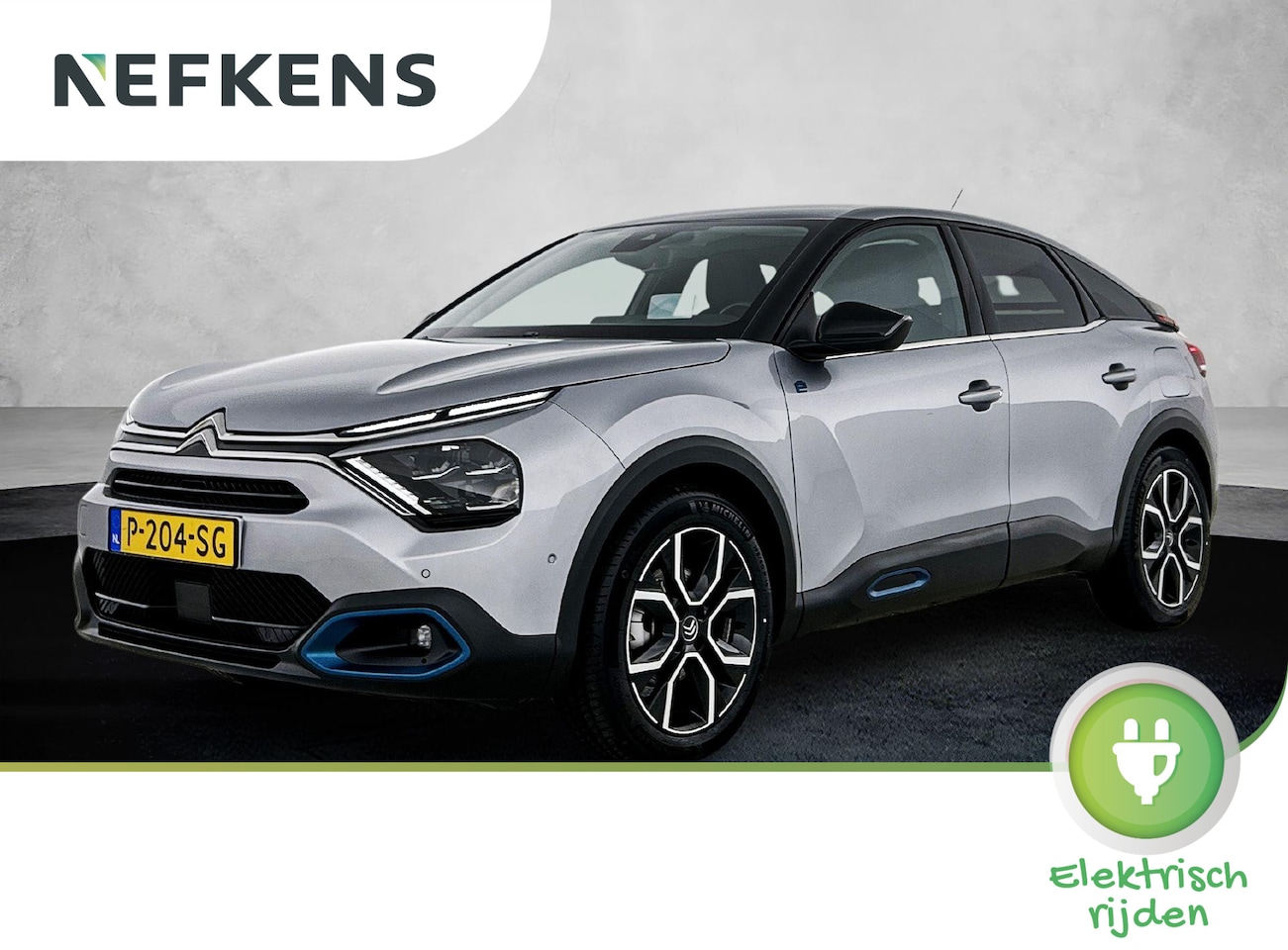 Citroën Ë-C4 - EV Shine 50 kWh 136pk | Accu SOH 93,9% | Navigatie | Achteruitrijcamera | Half Lederen com - AutoWereld.nl