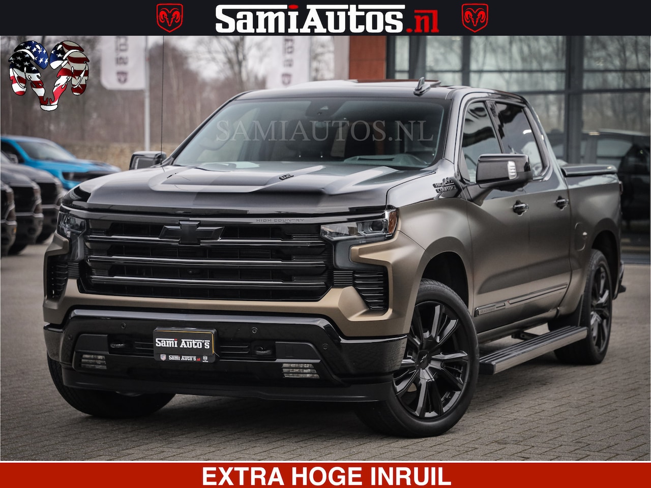 Chevrolet Silverado - TWO-TONE COACHWORK | HUD | BLACK EDITION | BOM VOL | PICK UP DODGE RAM | DUBBELE CABINE DC - AutoWereld.nl