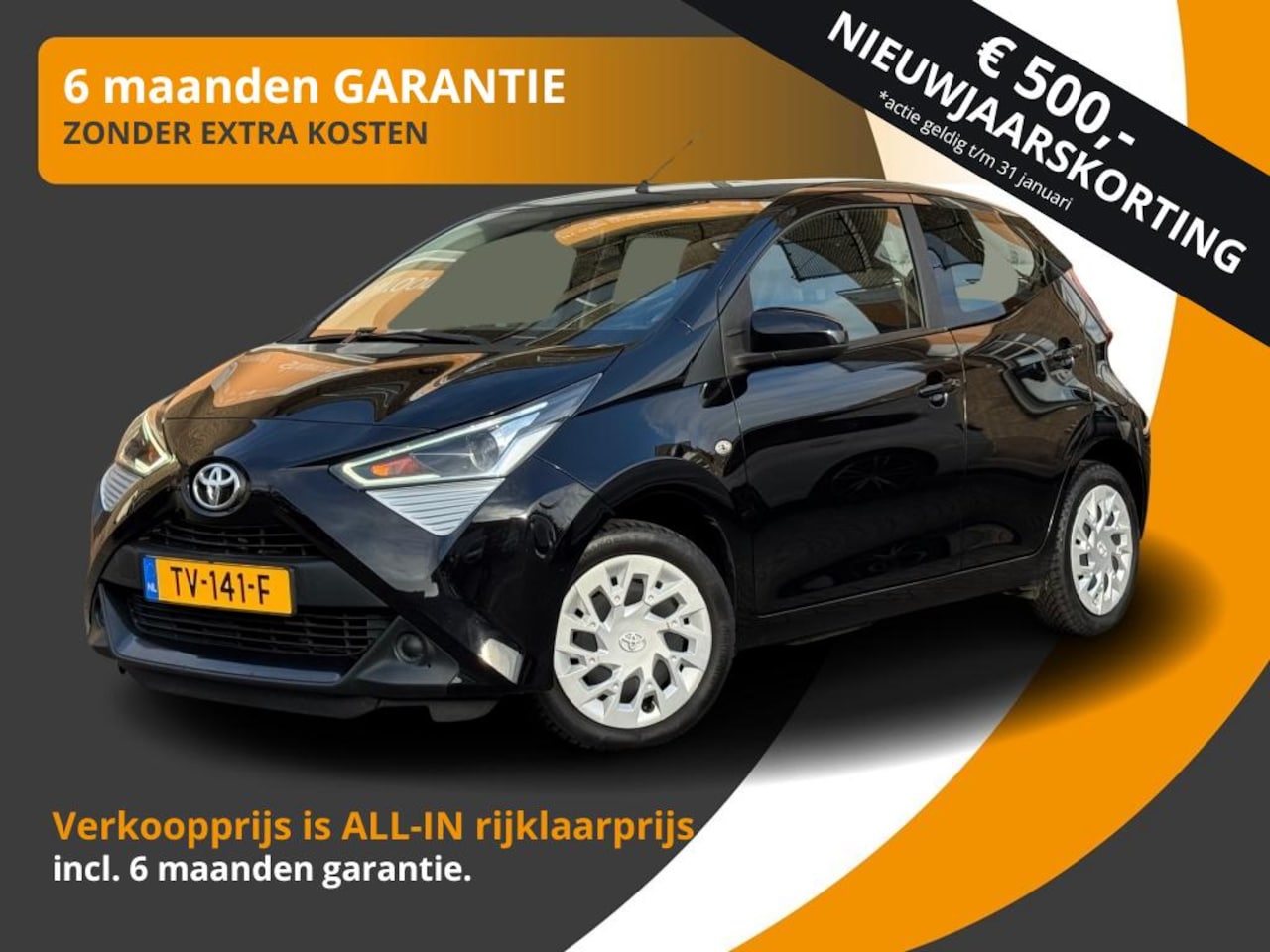 Toyota Aygo - 1.0 VVT-I X-PLAY LIMITED 5-DEURS NL-AUTO/AIRCO/CAMERA/BLUETOOTH - AutoWereld.nl