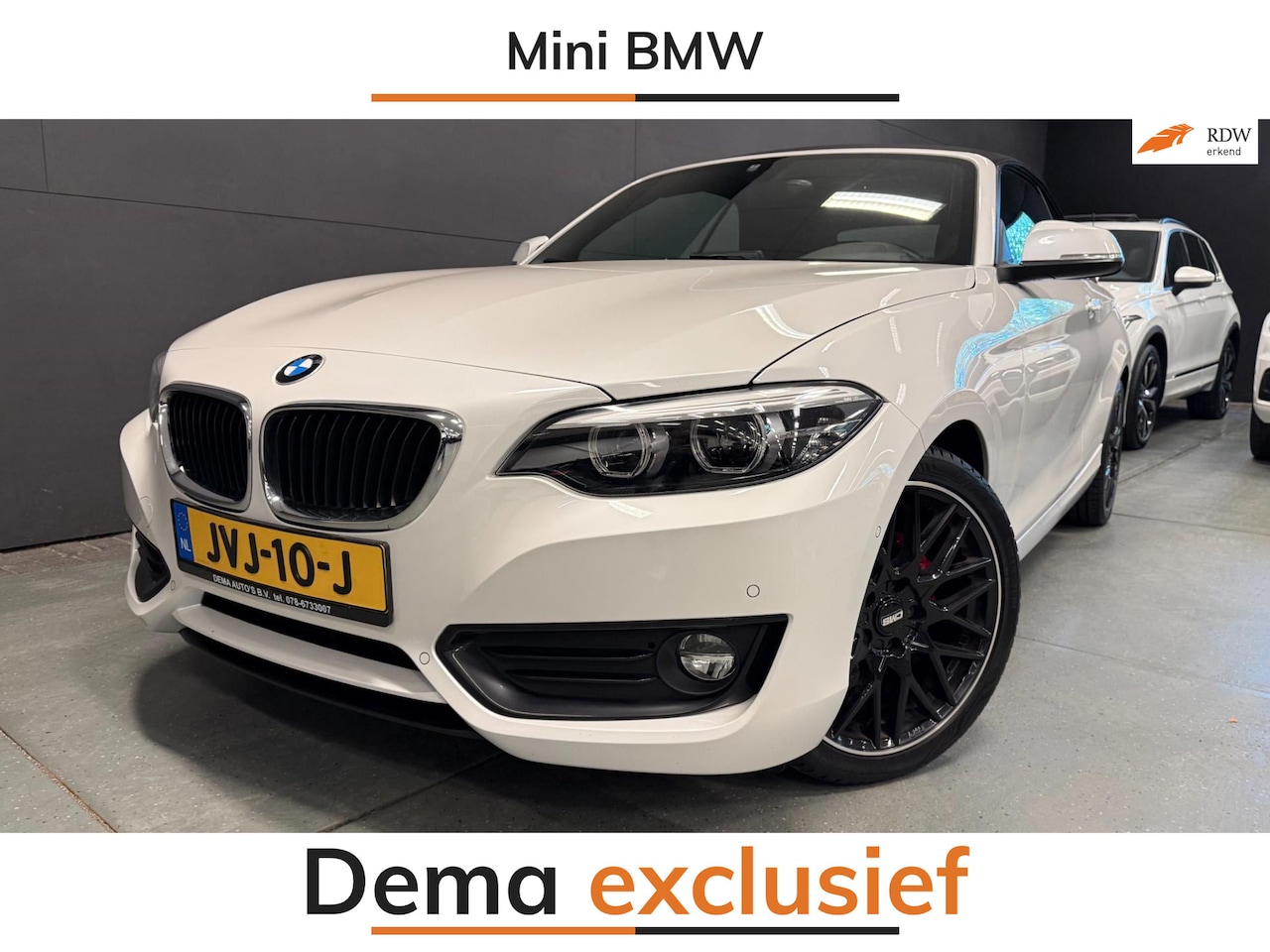 BMW 2-serie Cabrio - 218i Executive AUTOMAAT/CRUISE/PDC/ECC/LED/STOELVERW/CAMERA/// - AutoWereld.nl