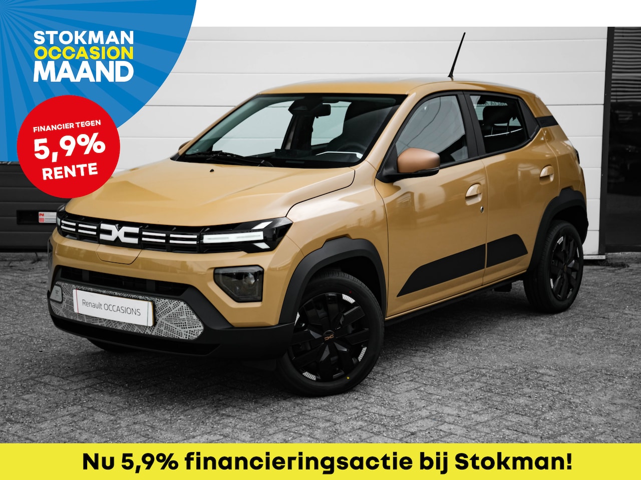 Dacia Spring - Extreme 65 26.8 kWh | DC laden 30 kw | Camera | Cruise | Parkeersensoren | Navigatie | DEM - AutoWereld.nl