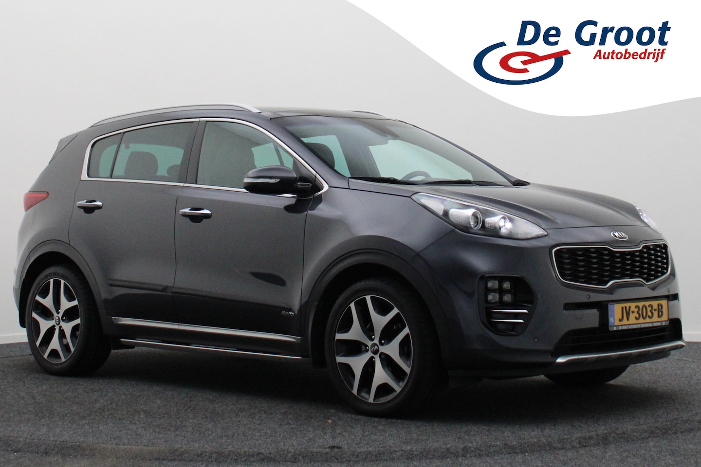 Kia Sportage - 1.6 T-GDI 4WD GT-Line Automaat Panoramadak, Leer, Camera, Navigatie, Stuur-/Stoelverw., 19 - AutoWereld.nl