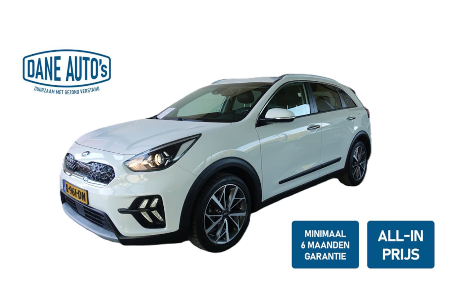 Kia Niro - 1.6 GDi Hybrid DynamicLine | VOL LEDER | 18" - RIJKLAARPRIJS - AutoWereld.nl