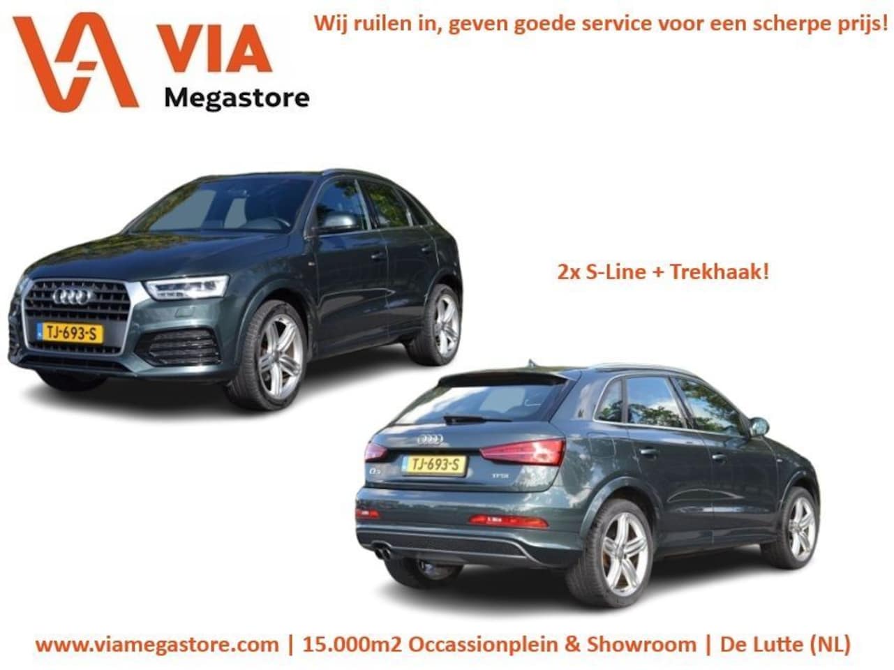 Audi Q3 - 1.4 TSI Sport 2x S-line | Trekhaak | Camera - AutoWereld.nl