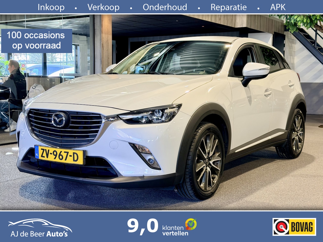 Mazda CX-3 - 2.0 SkyActiv-G 120 GT-M Navigatie | Camera | Trekhaak | Leder | Stoelverwarming - AutoWereld.nl