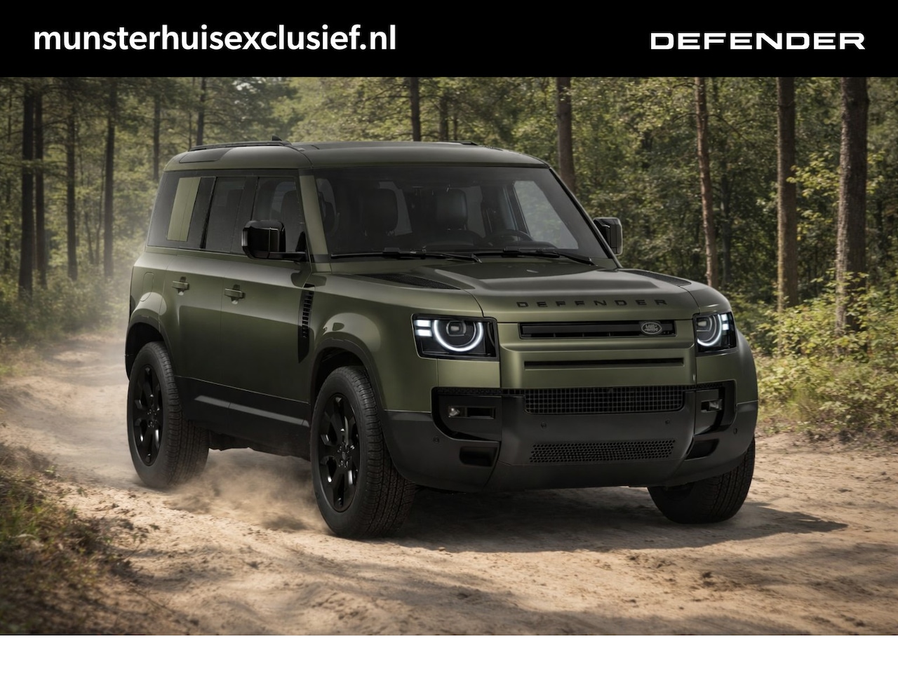 Land Rover Defender 110 - P300e 110 Forest Edition | Schuif/Kantel Dak | Driver Assist Pack | Cold Climate Pack | Af - AutoWereld.nl