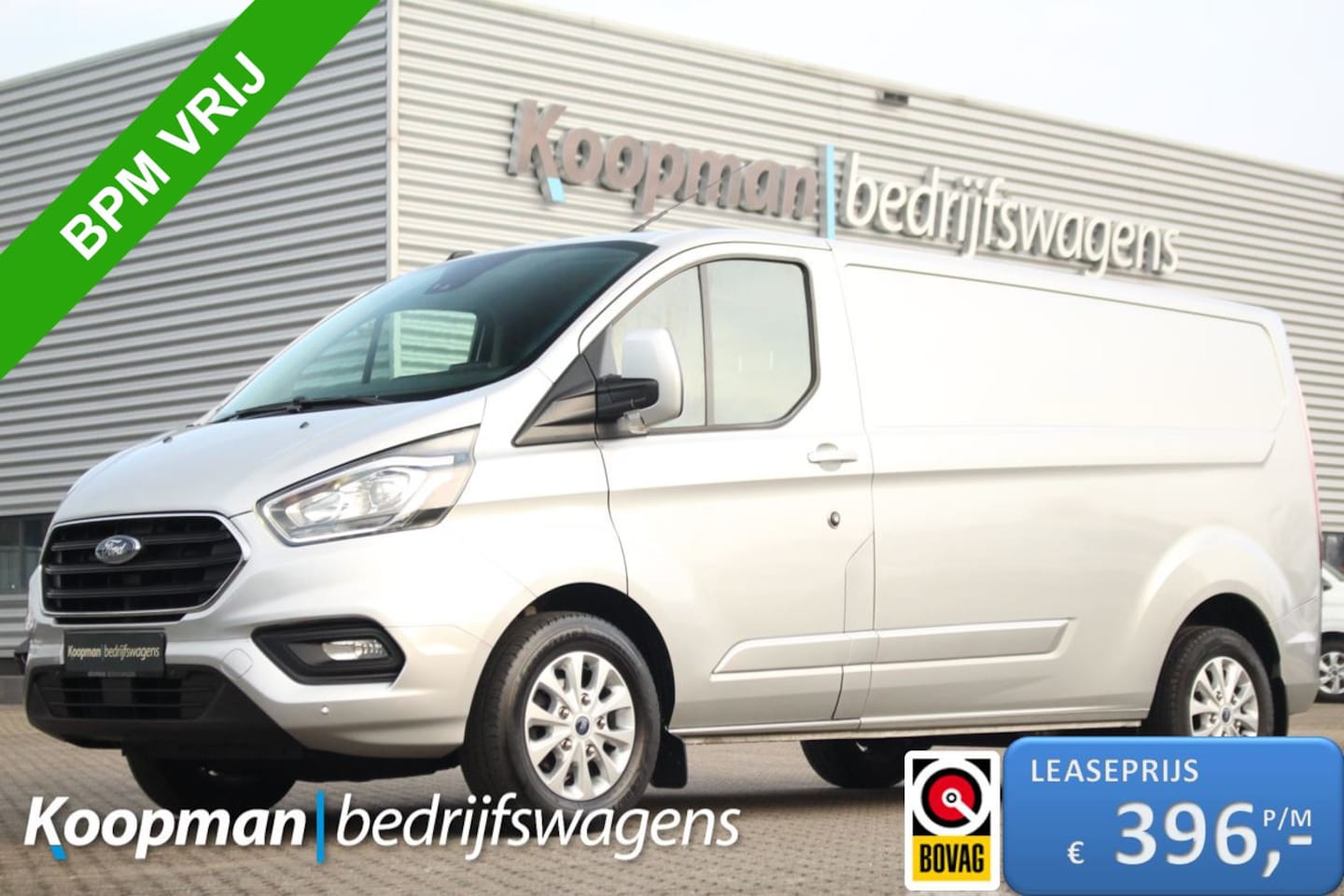 Ford Transit Custom - 300 2.0TDCI 170pk L2H1 Limited | Camera | Carplay/Android | Trekhaak | Cruise | Lease 396, - AutoWereld.nl