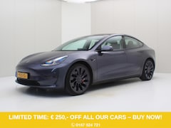 Tesla Model 3 - Performance AWD 486pk 75 kWh FACELIFT [ AUTOPILOT+567KM WLTP+PREMIUM AUDIO ]