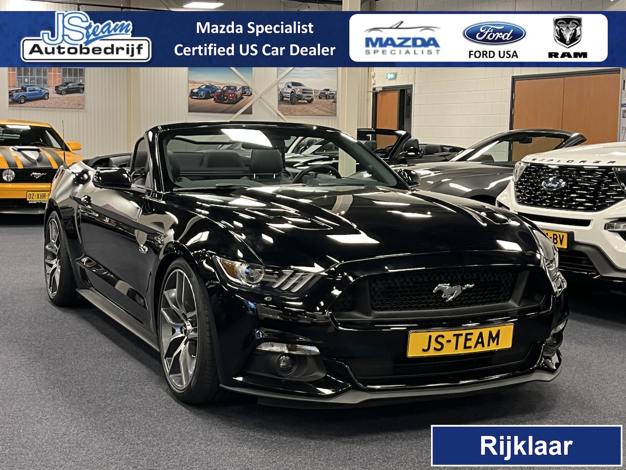 Ford Mustang Convertible - 5.0i V8 GT Premium 450PK Automaat 20inch - AutoWereld.nl