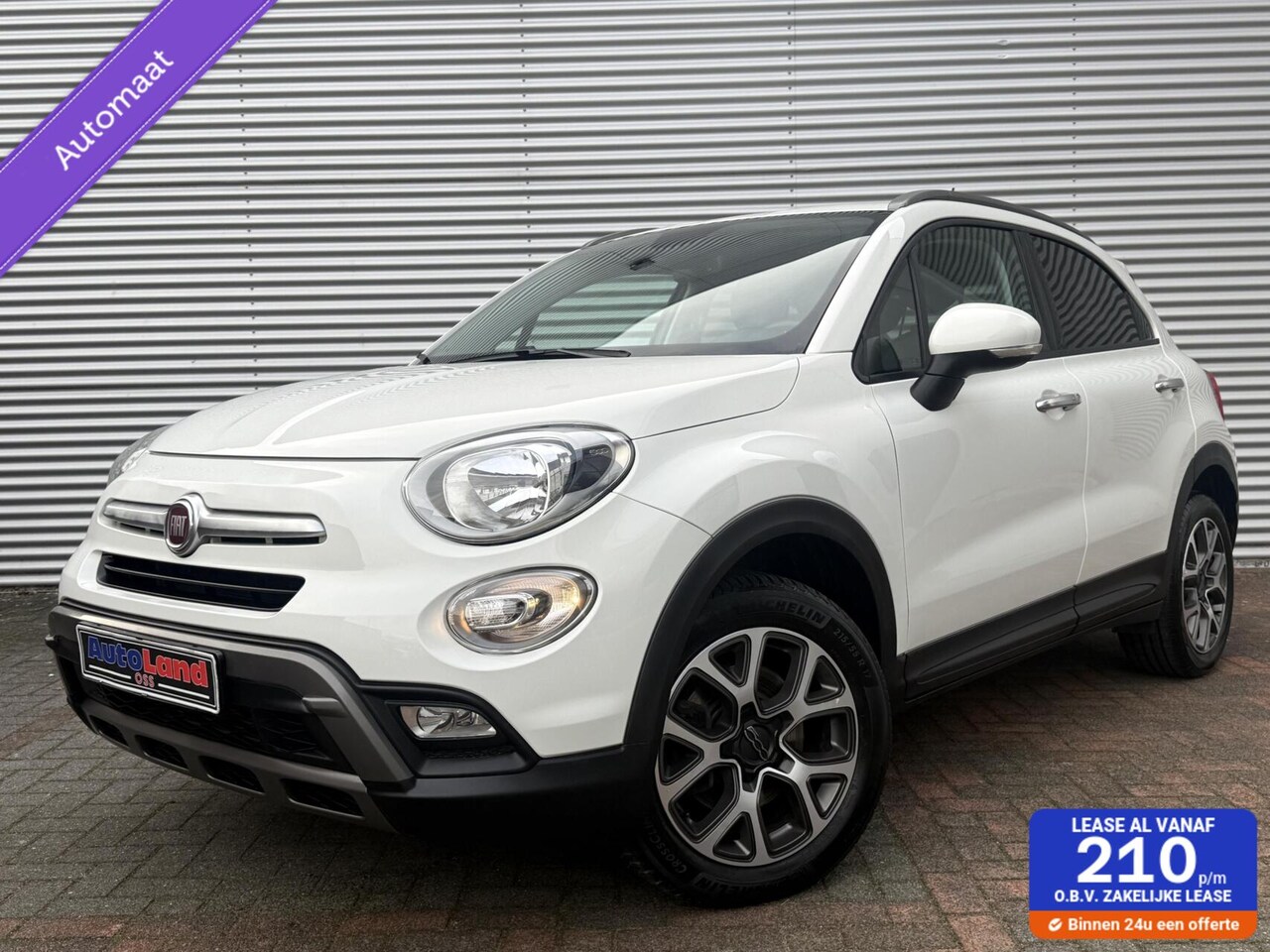 Fiat 500 X Cross - 1.4 Automaat Turbo Cross Cruise Navi 140 PK Eerste Eigenaar Vol Opties Hoge Insta 120816 K - AutoWereld.nl