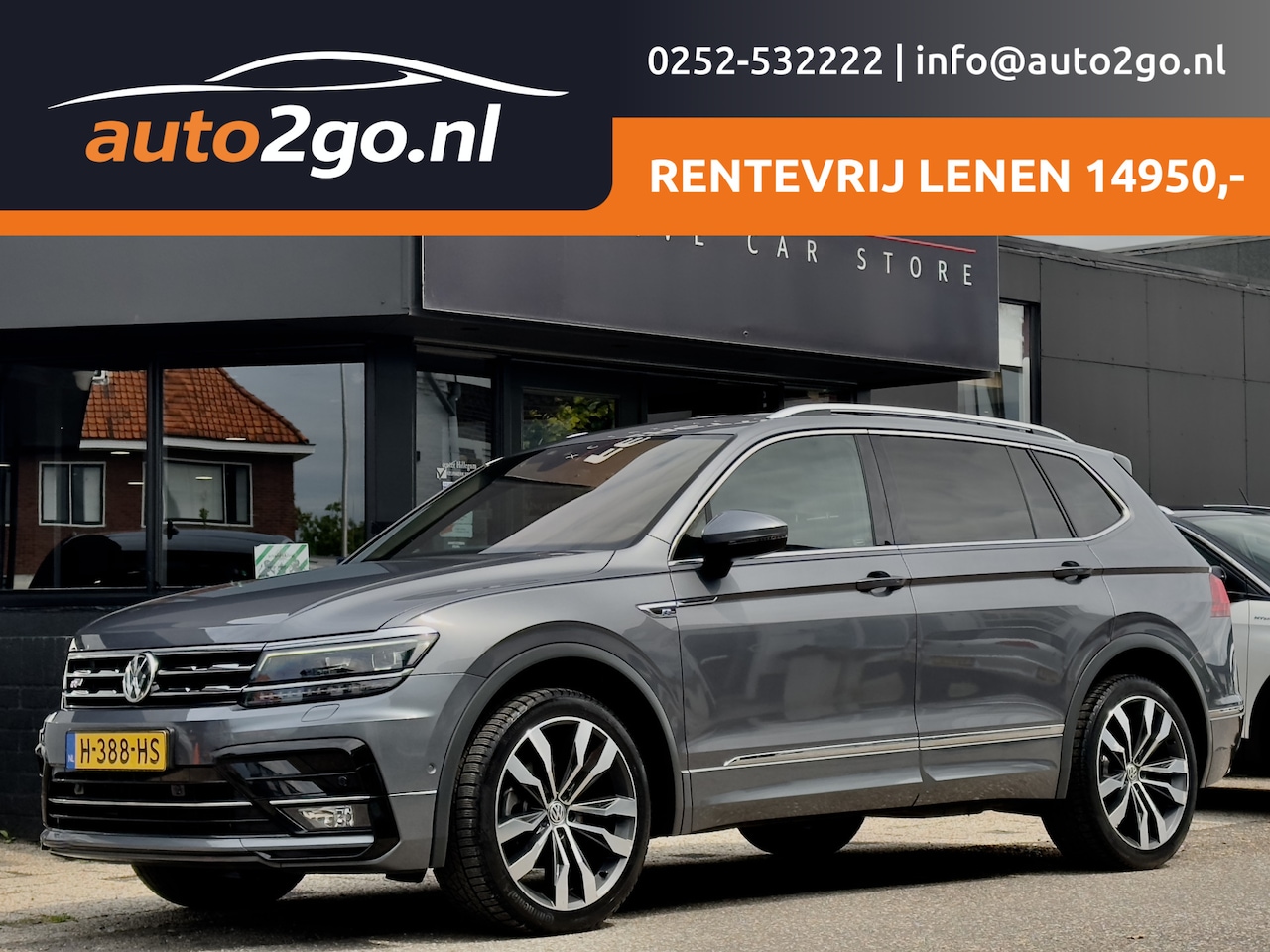 Volkswagen Tiguan Allspace - 1.5 TSI AUT7 3X R-LINE VOL-LEDER 20 INCHE NAVI CAMERA DIGI-DASH APPLE-CARPLAY LED PDC - AutoWereld.nl