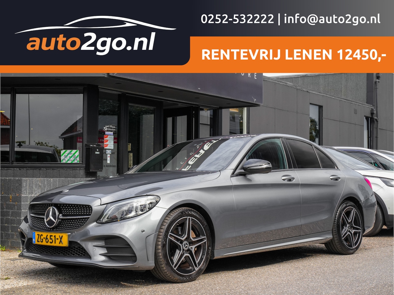 Mercedes-Benz C-klasse - 180 AMG-LINE PLUS UPGRADE EDITION AUT9 SPORTLEDER NAVI CAMERA 18INCH.LMV PDC - AutoWereld.nl