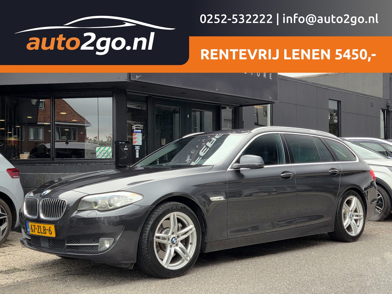 BMW 5-serie Touring - 528i AUT8 HIGH EXECUTIVE SPORTLEDER NAVI AIRCO LMV PDC - AutoWereld.nl